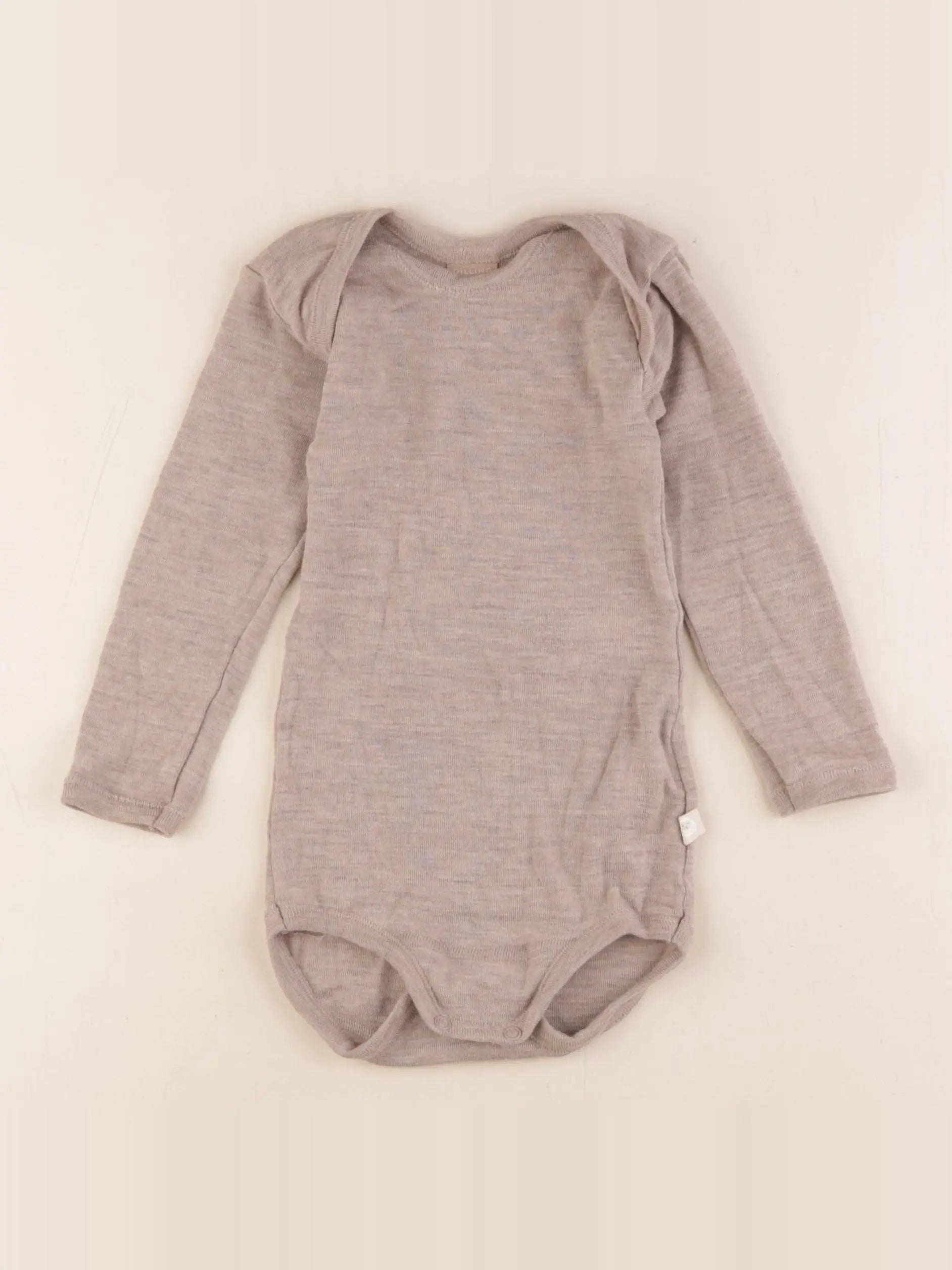 Dilling - body en laine beige - 12/18 mois