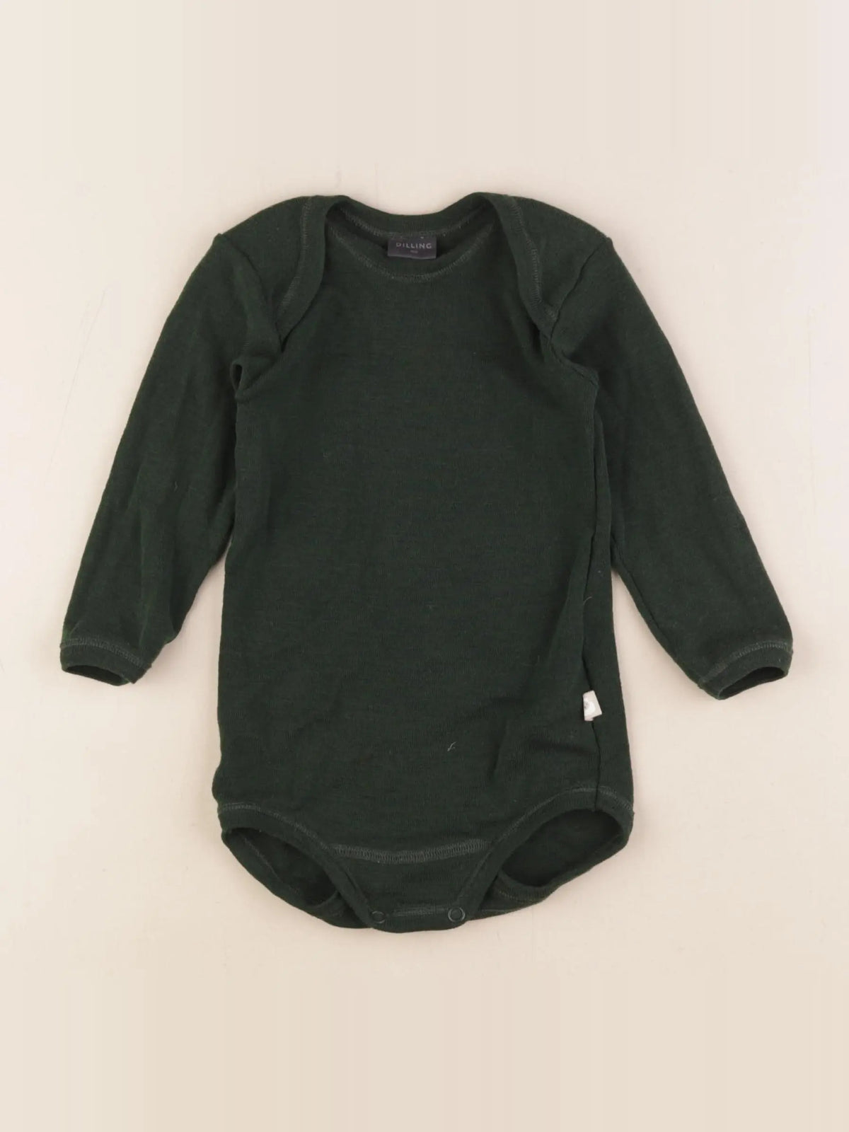 Dilling - body en laine vert - 9/12 mois