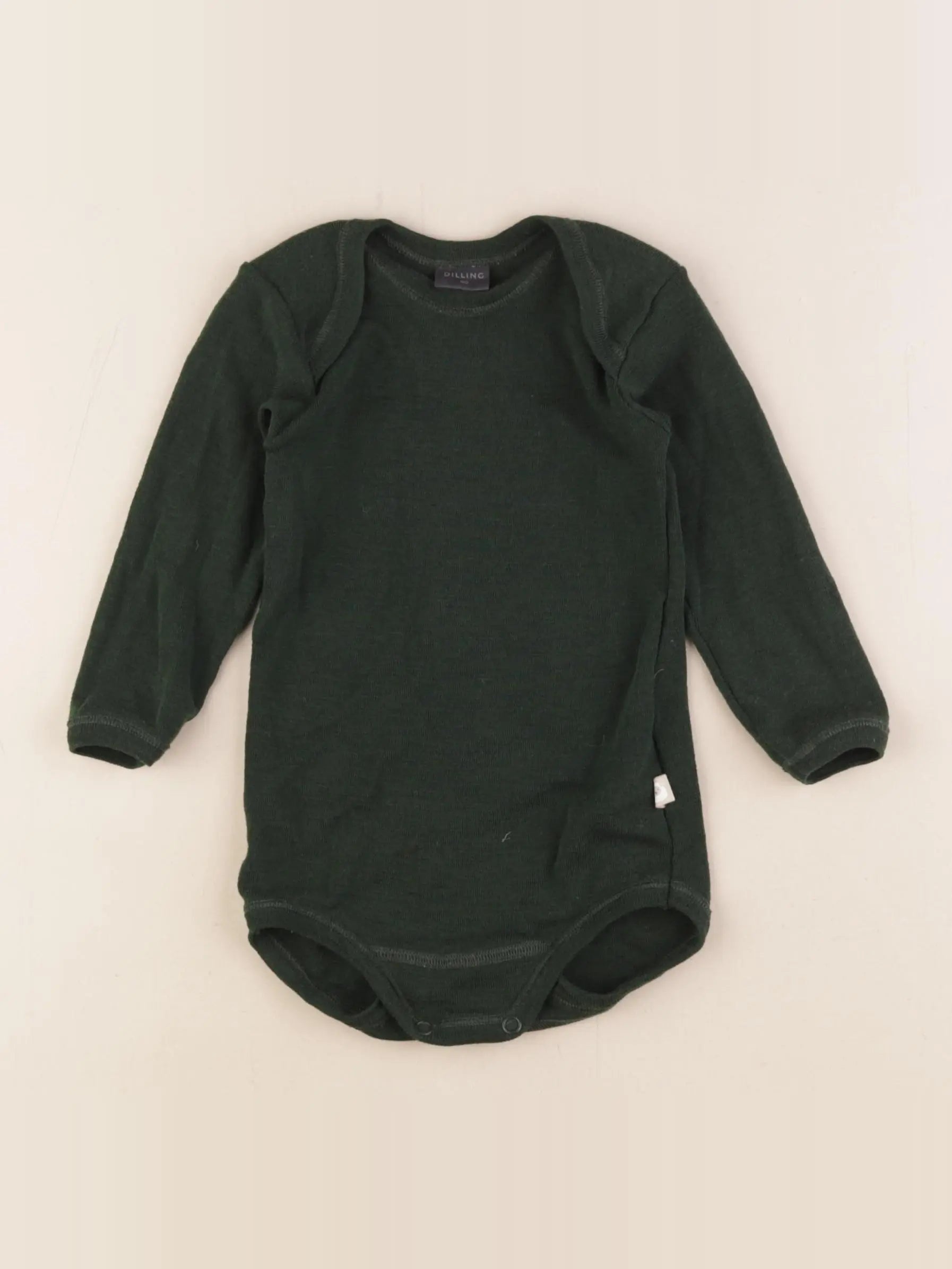 Dilling - body en laine vert - 9/12 mois