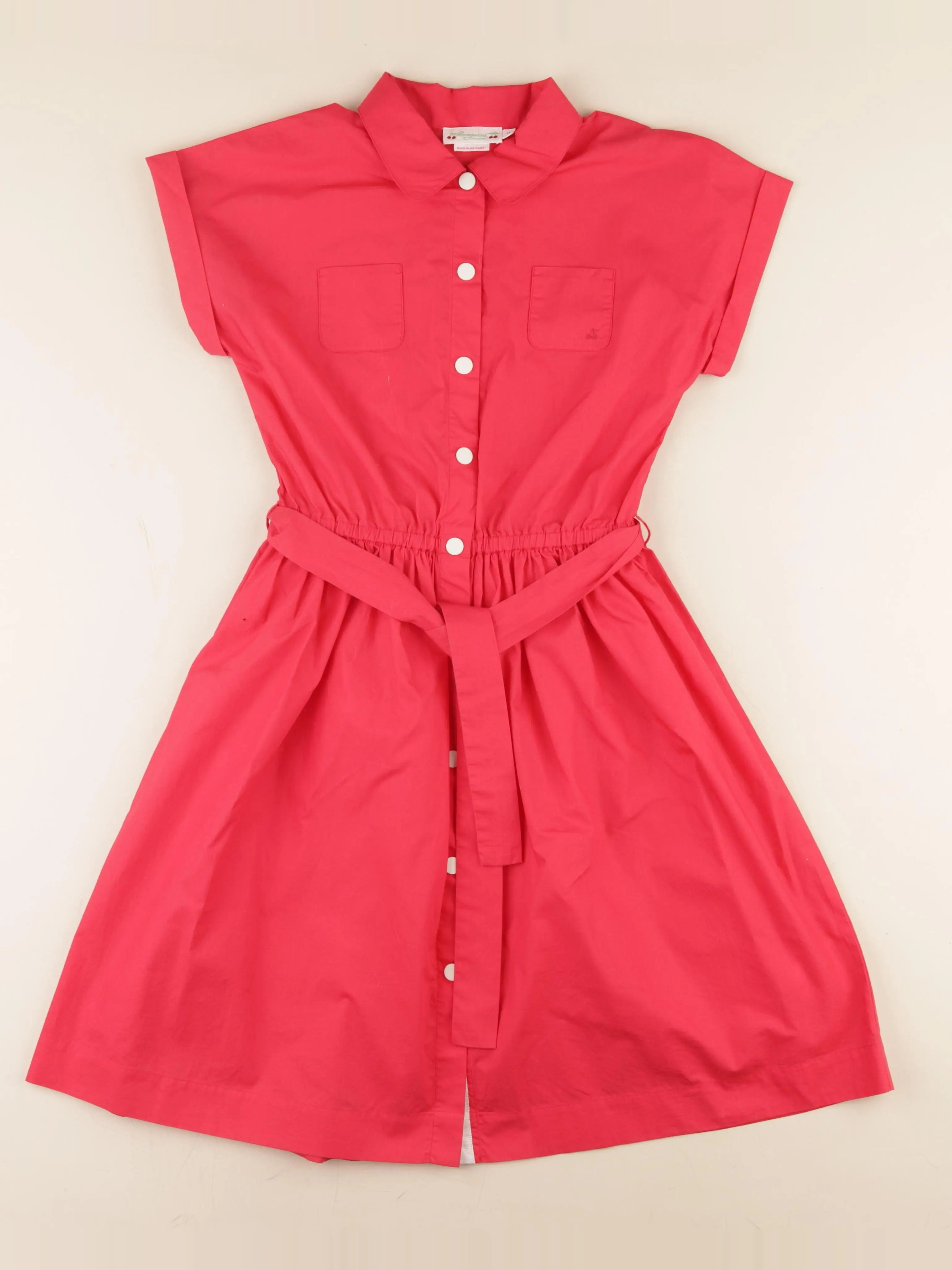 Bonpoint - robe rouge - 14 ans