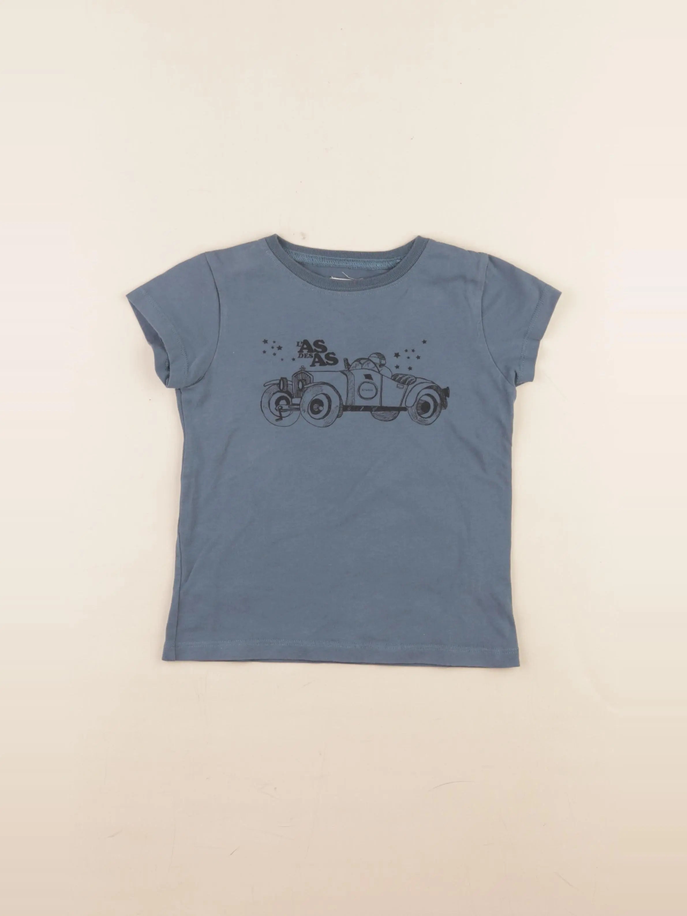Arsène et les pipelettes - tee-shirt bleu - 36 mois à 4 ans