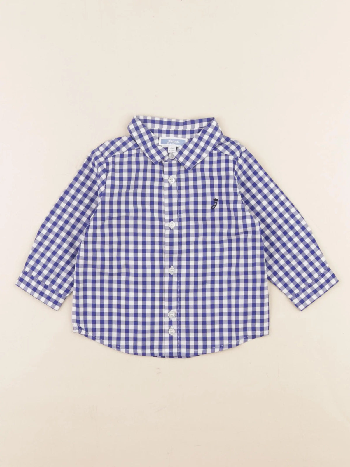 Jacadi - chemise bleu - 6 mois