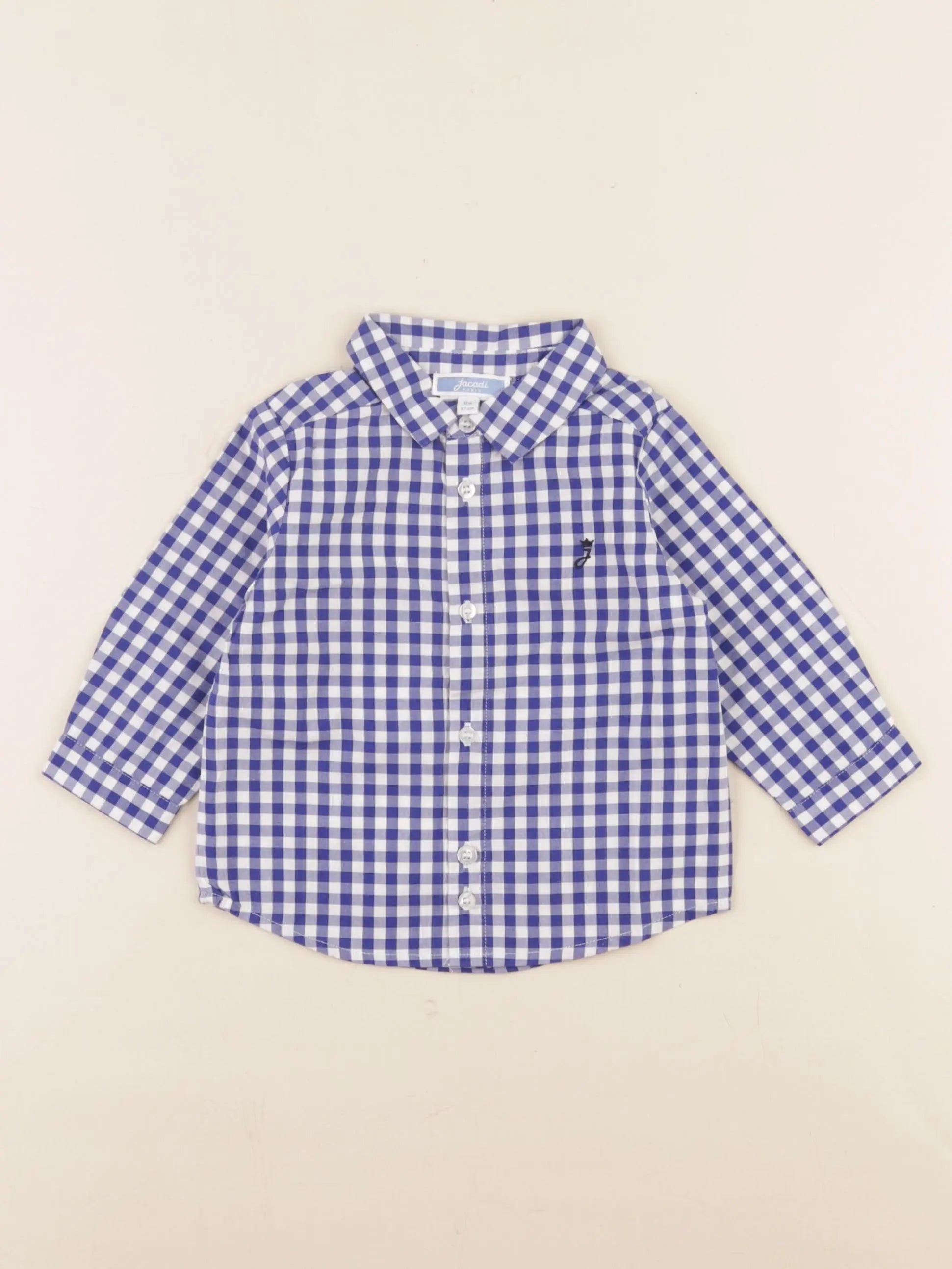 Jacadi - chemise bleu - 6 mois