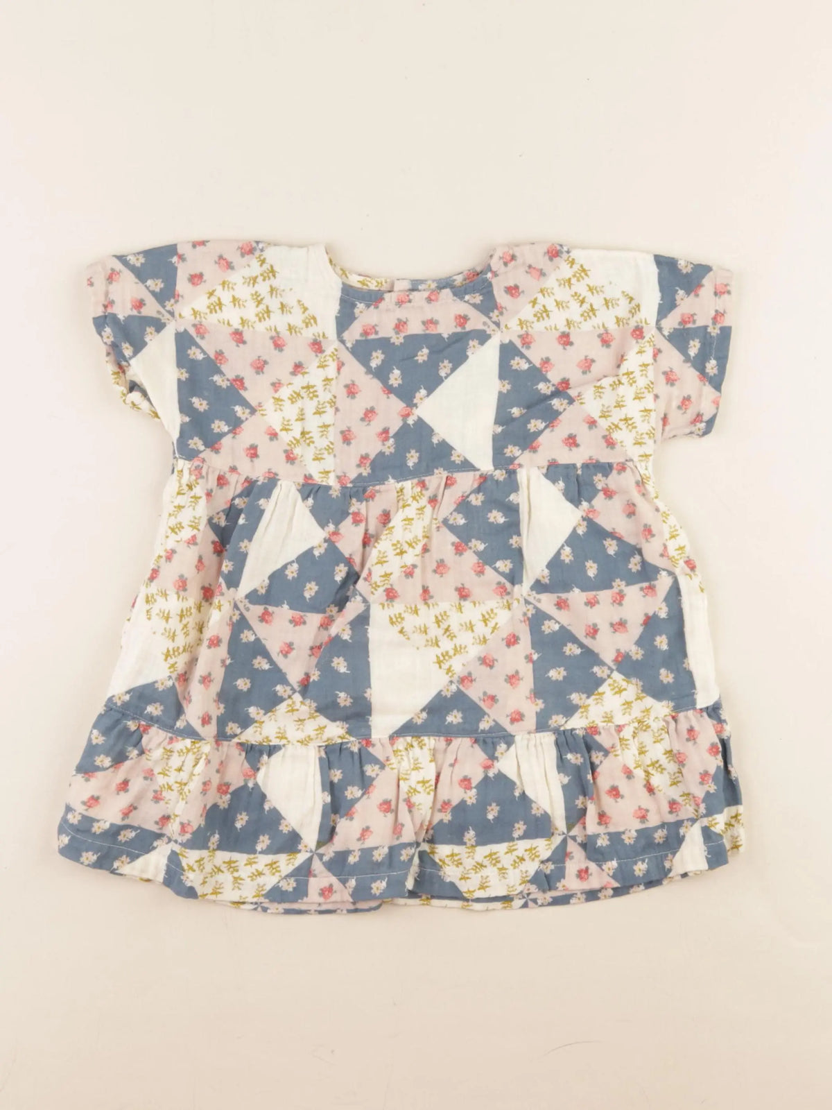 Petit Bateau - robe multicolore - 12 mois
