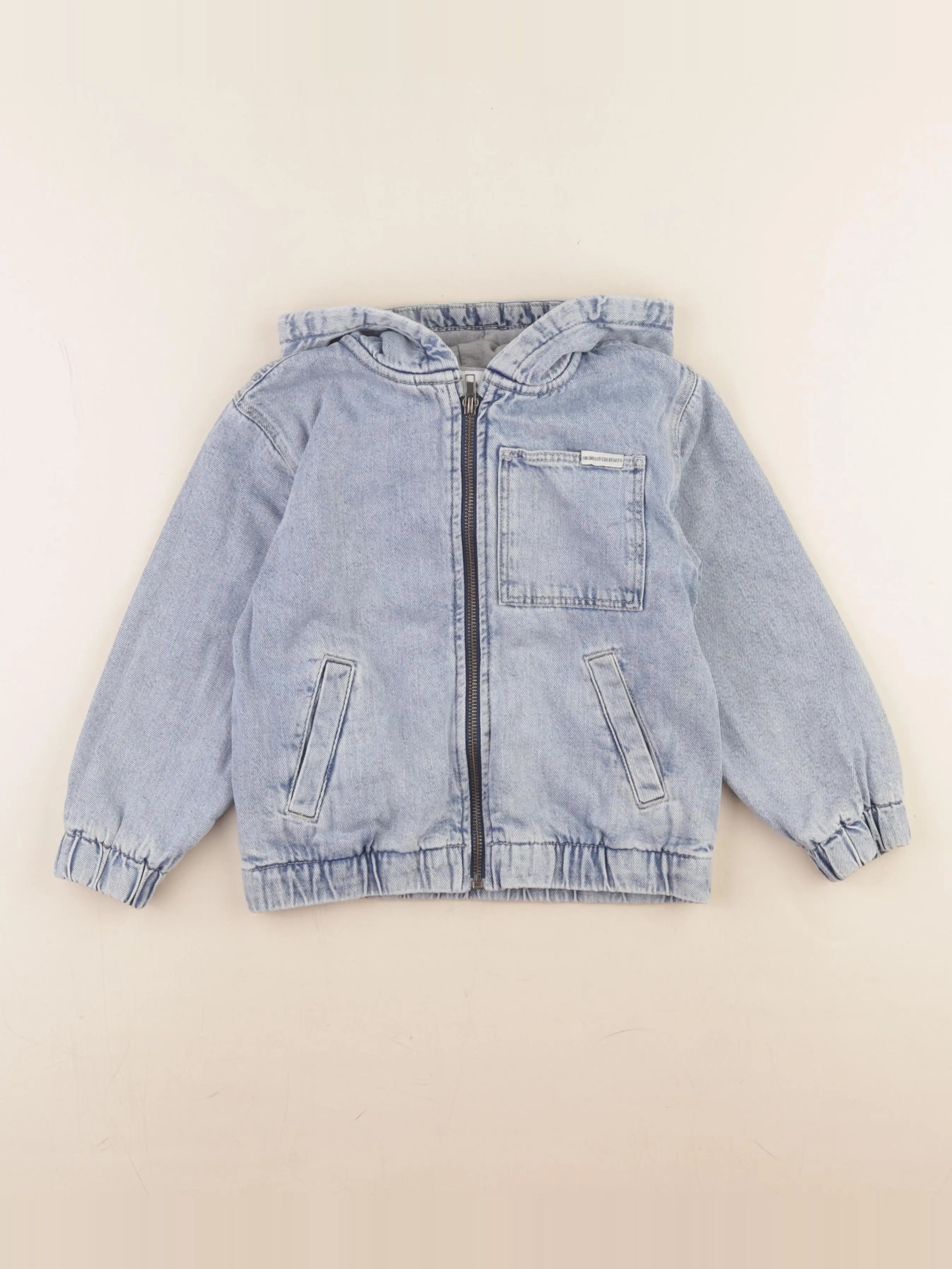 Zara - veste doublé bleu - 4/5 ans