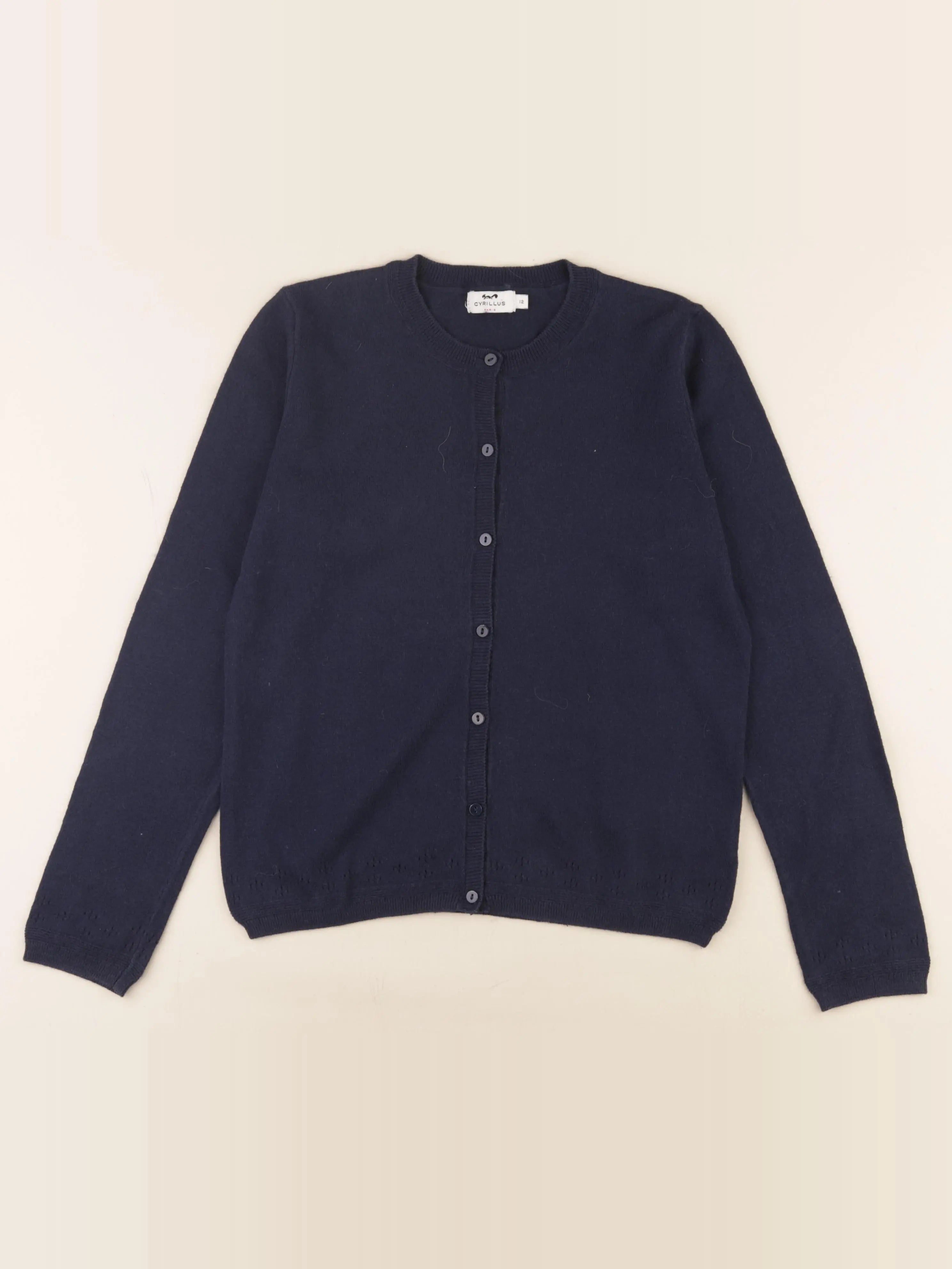 Cyrillus - gilet bleu - 12 ans