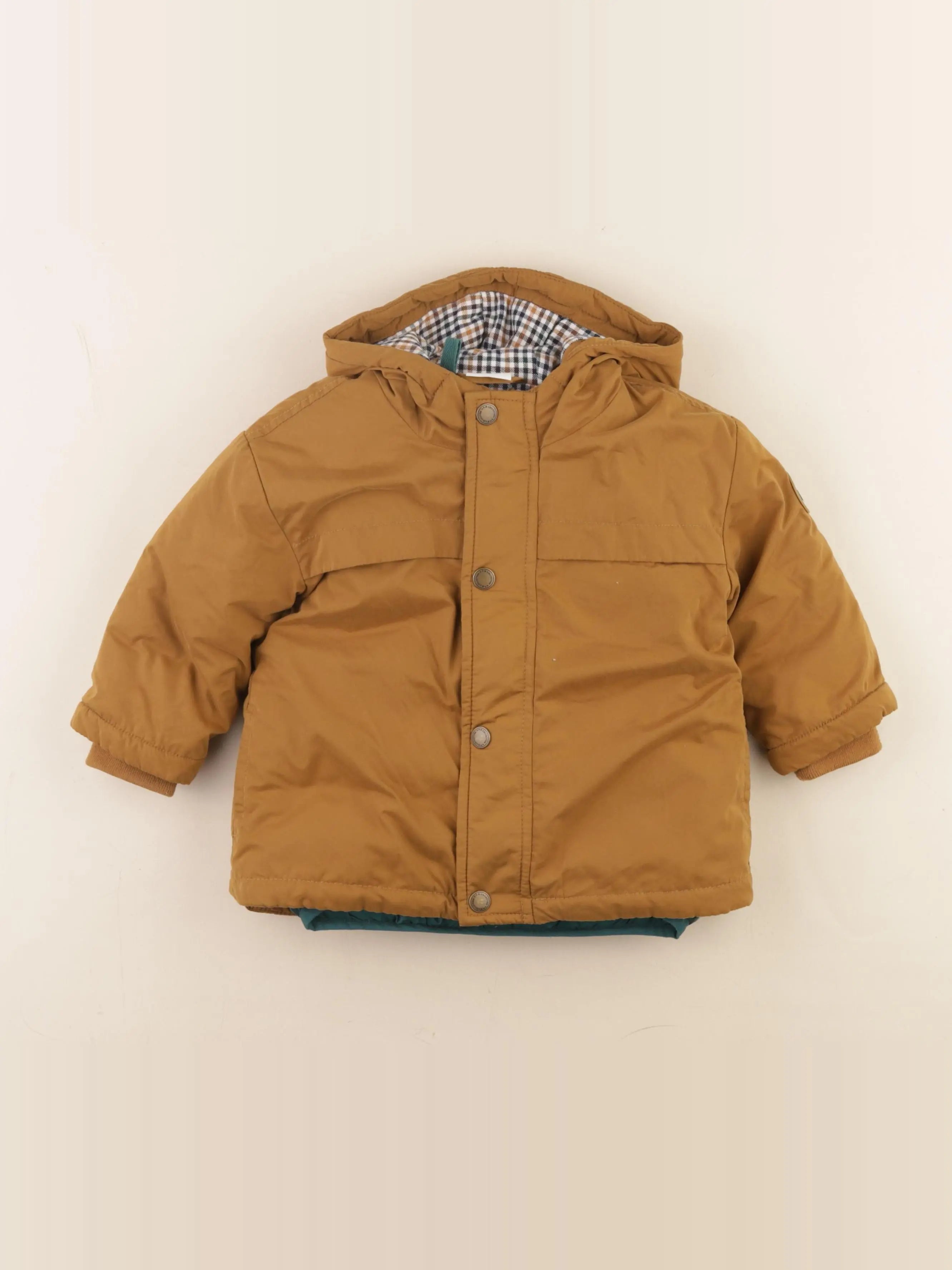 Tape à l'oeil - manteau doublure amovible marron - 18 mois