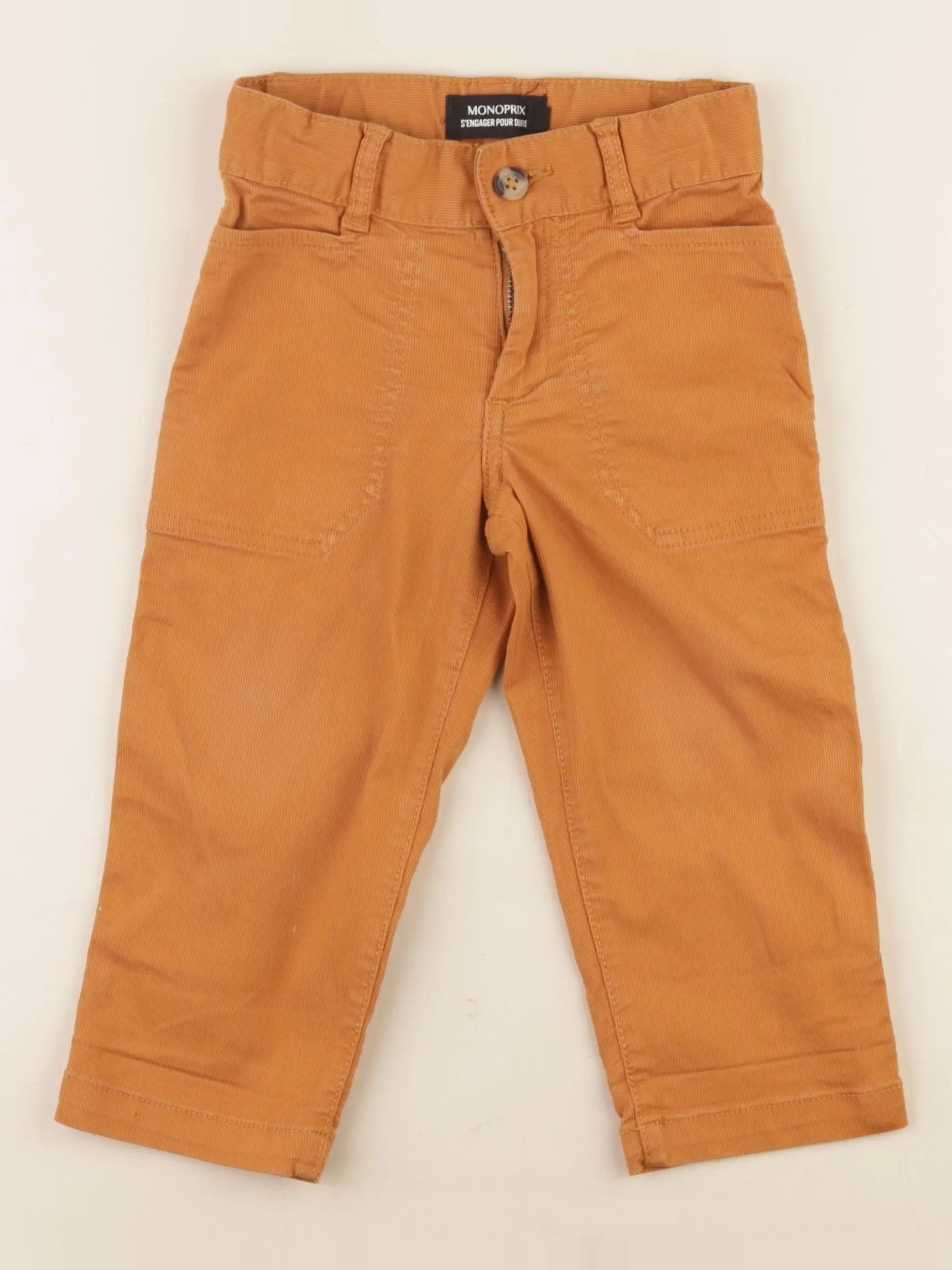 Monoprix - pantalon marron - 3 ans