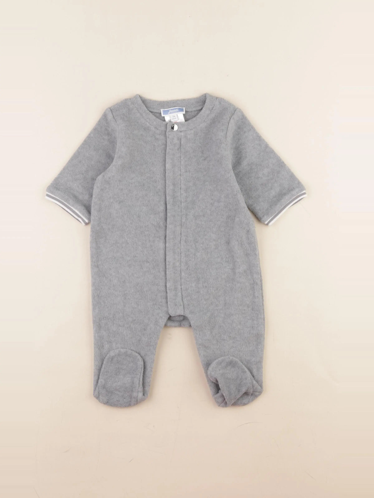 Jacadi - pyjama velours gris - 3 mois