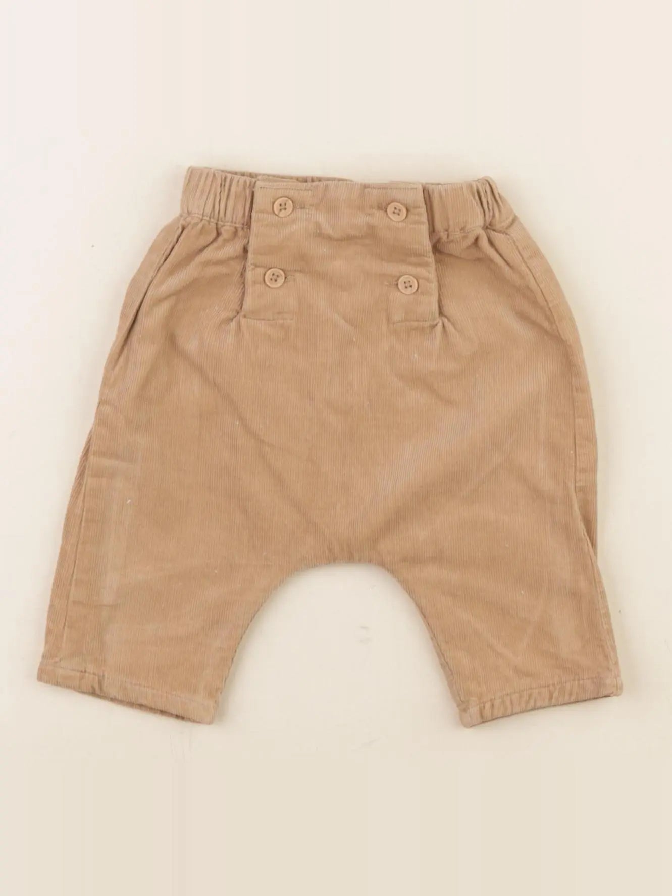 Vertbaudet - pantalon beige - 1 mois