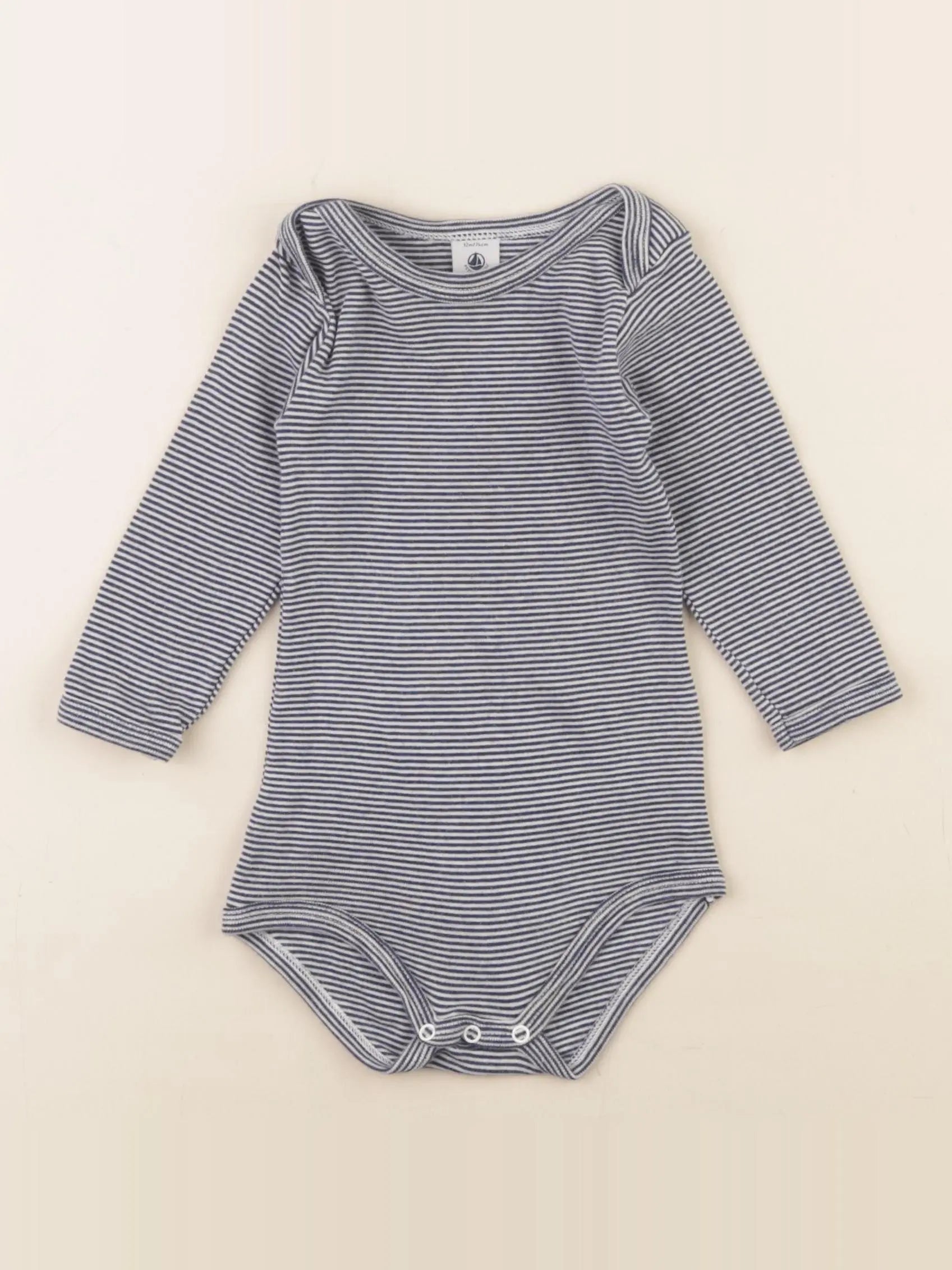 Petit Bateau - body bleu - 24 mois