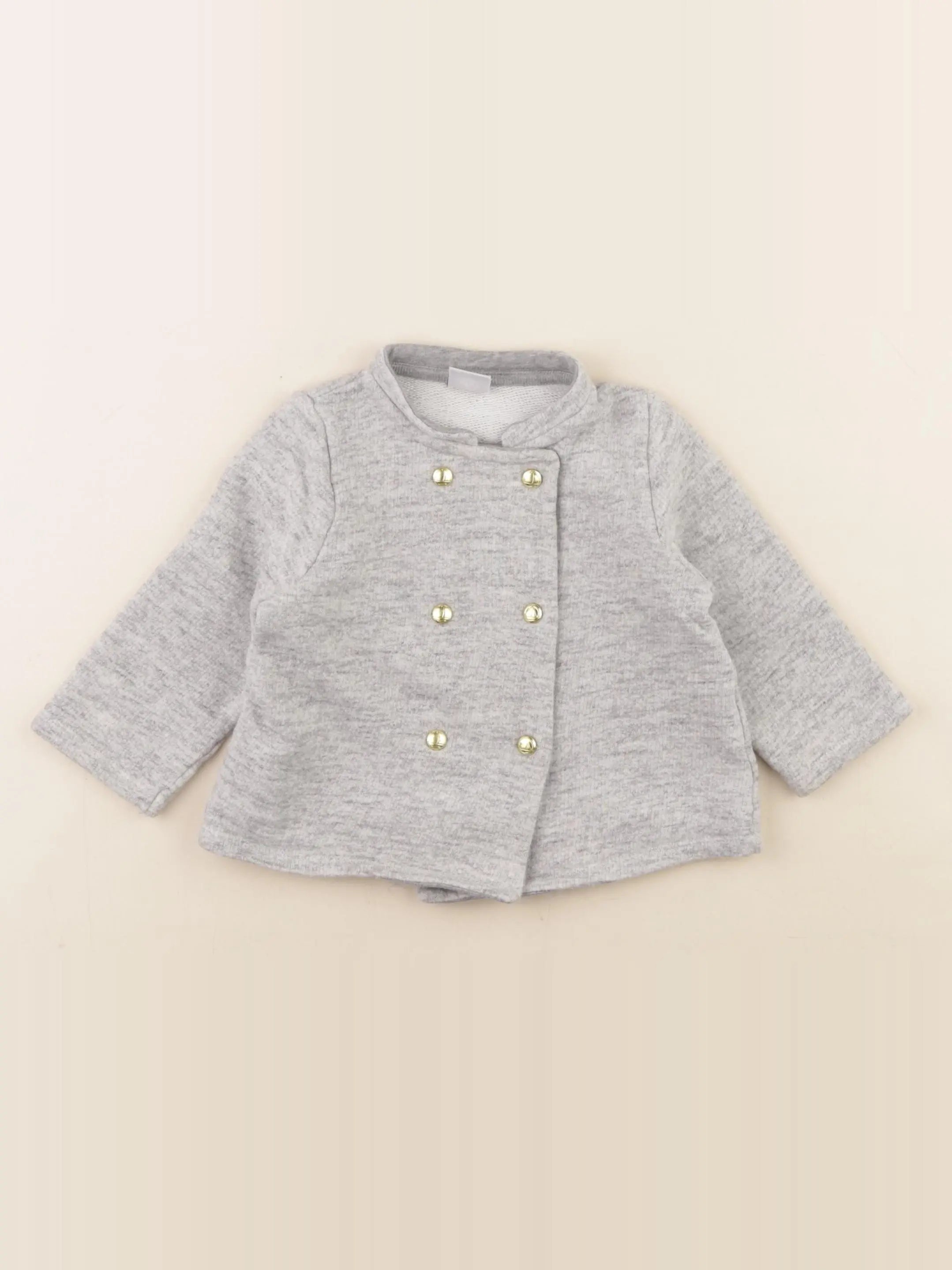 Petit Bateau - sweat gris - 18 mois
