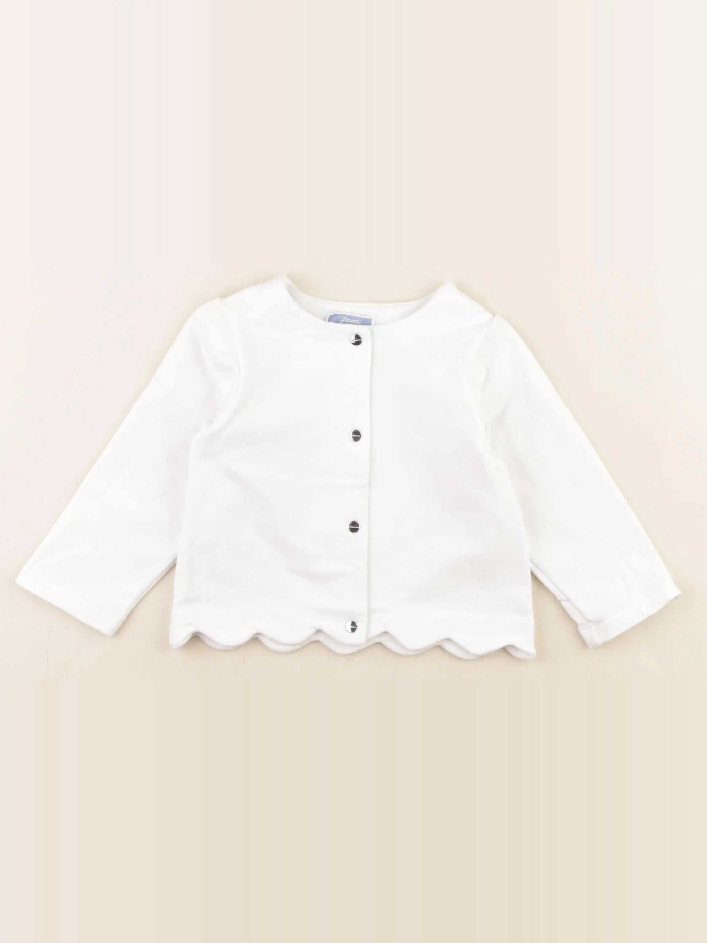 Jacadi - sweat blanc - 18 mois
