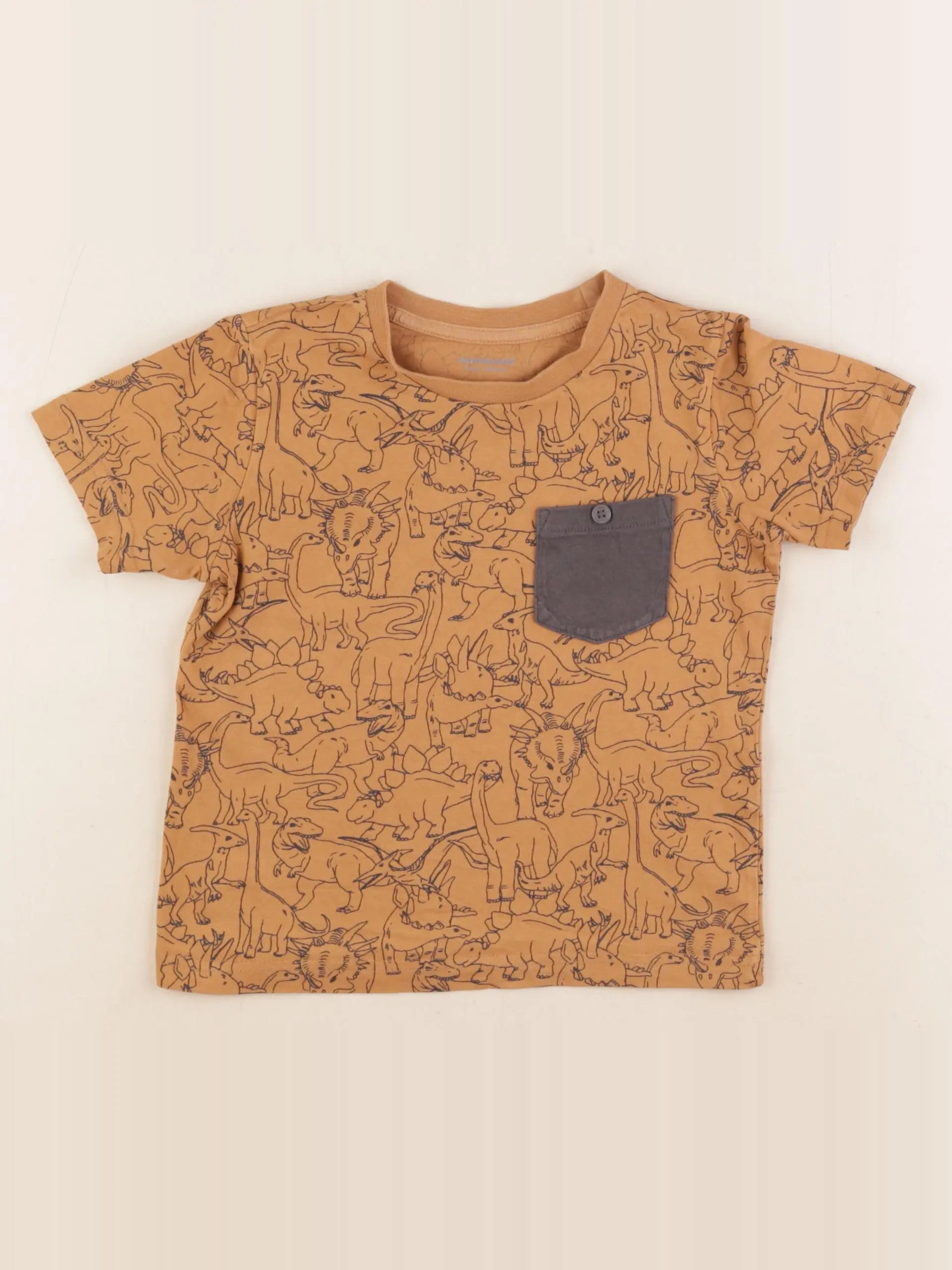Vertbaudet - tee-shirt marron - 4 ans