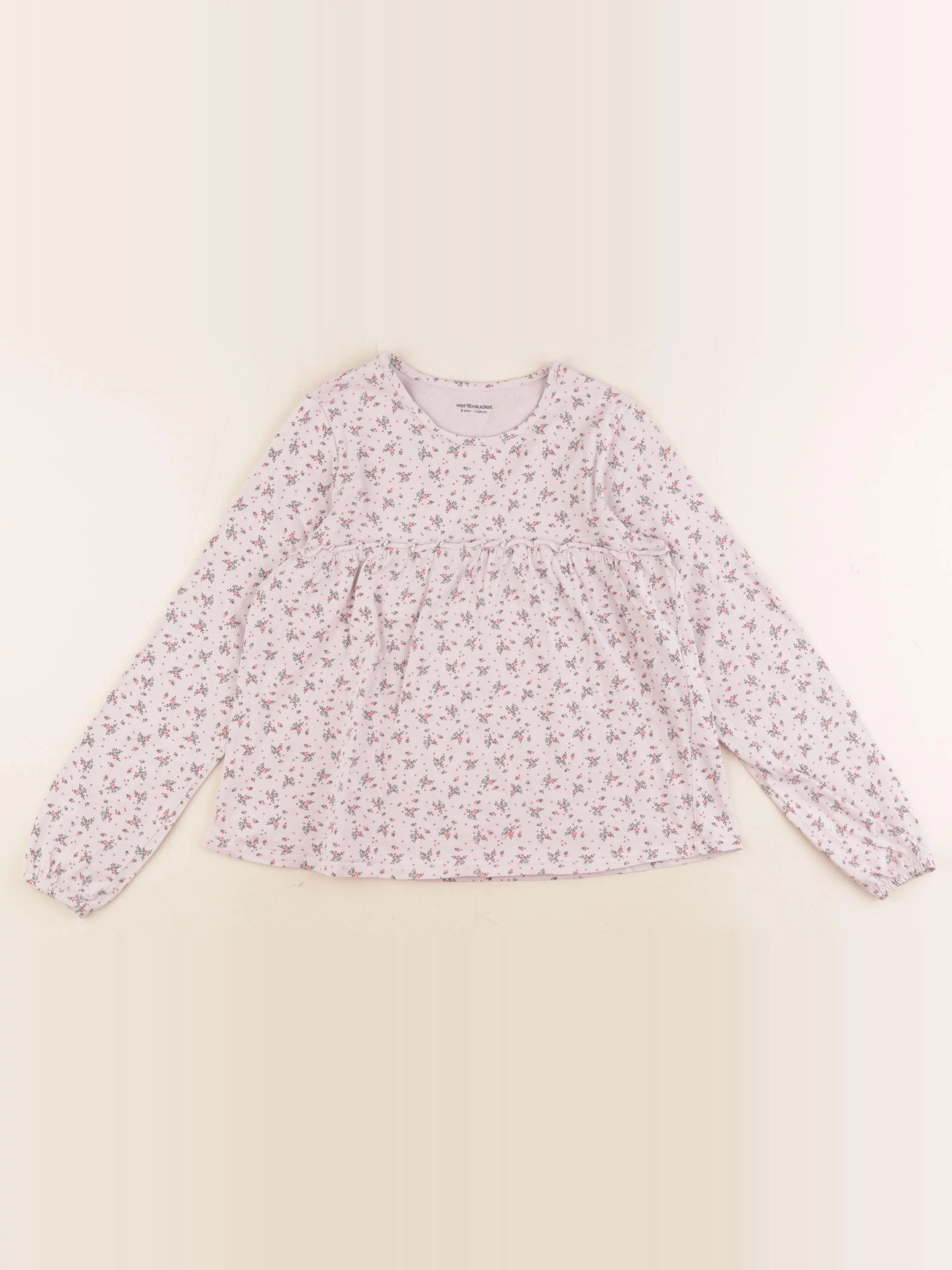 Vertbaudet - tee-shirt rose - 8 ans