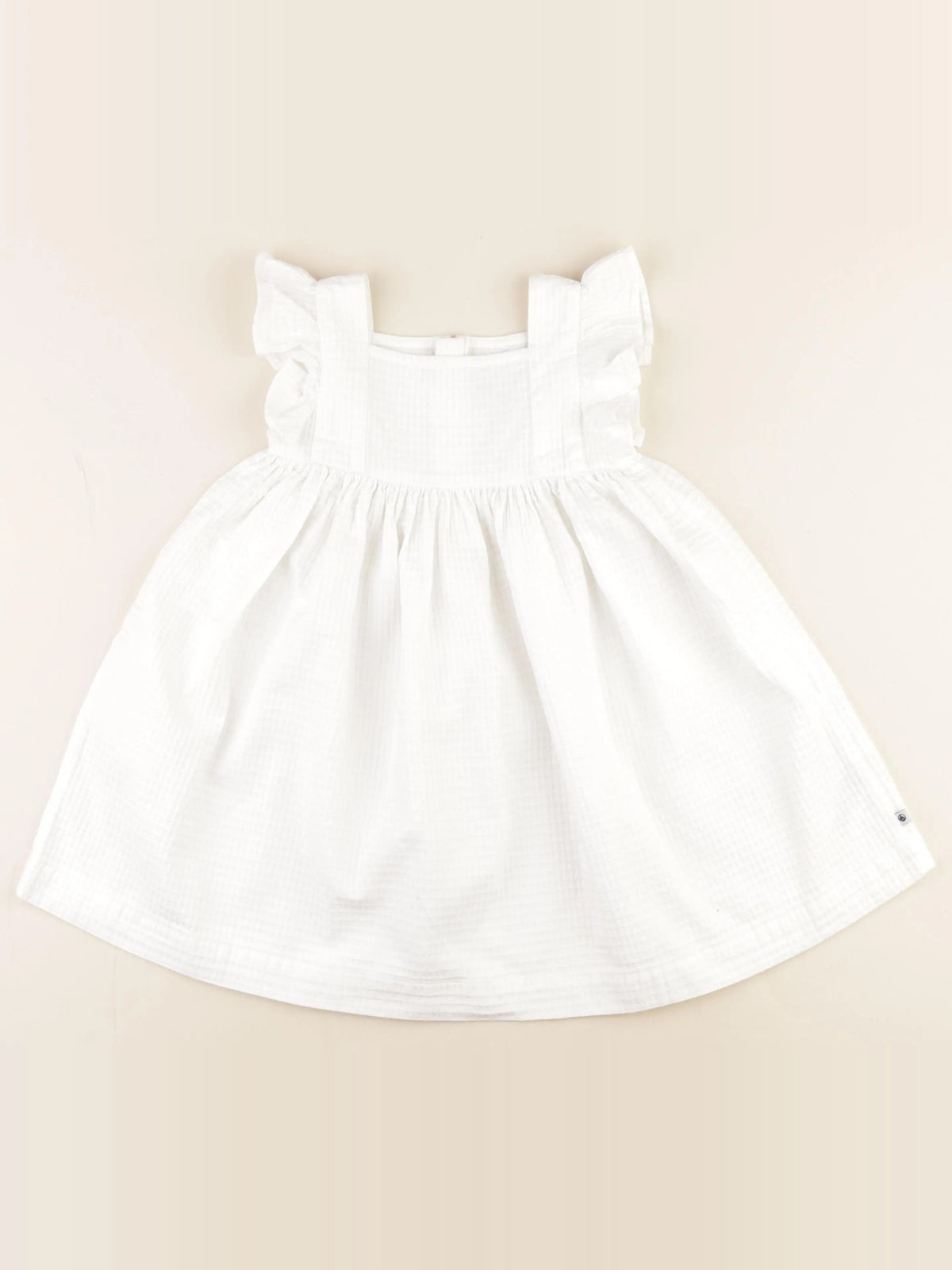 Petit Bateau - robe blanc - 3 ans