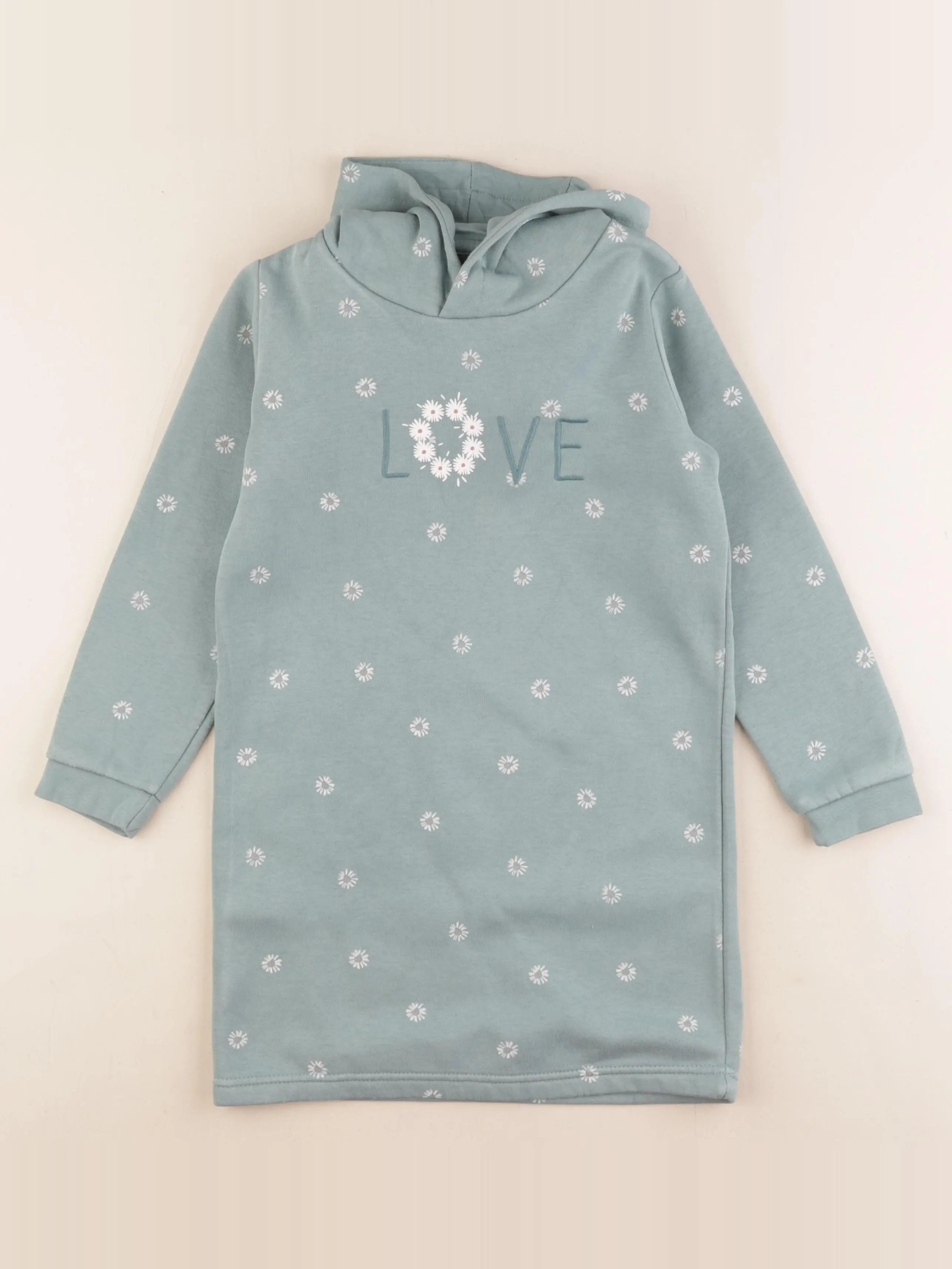 Vertbaudet - robe vert - 7 ans