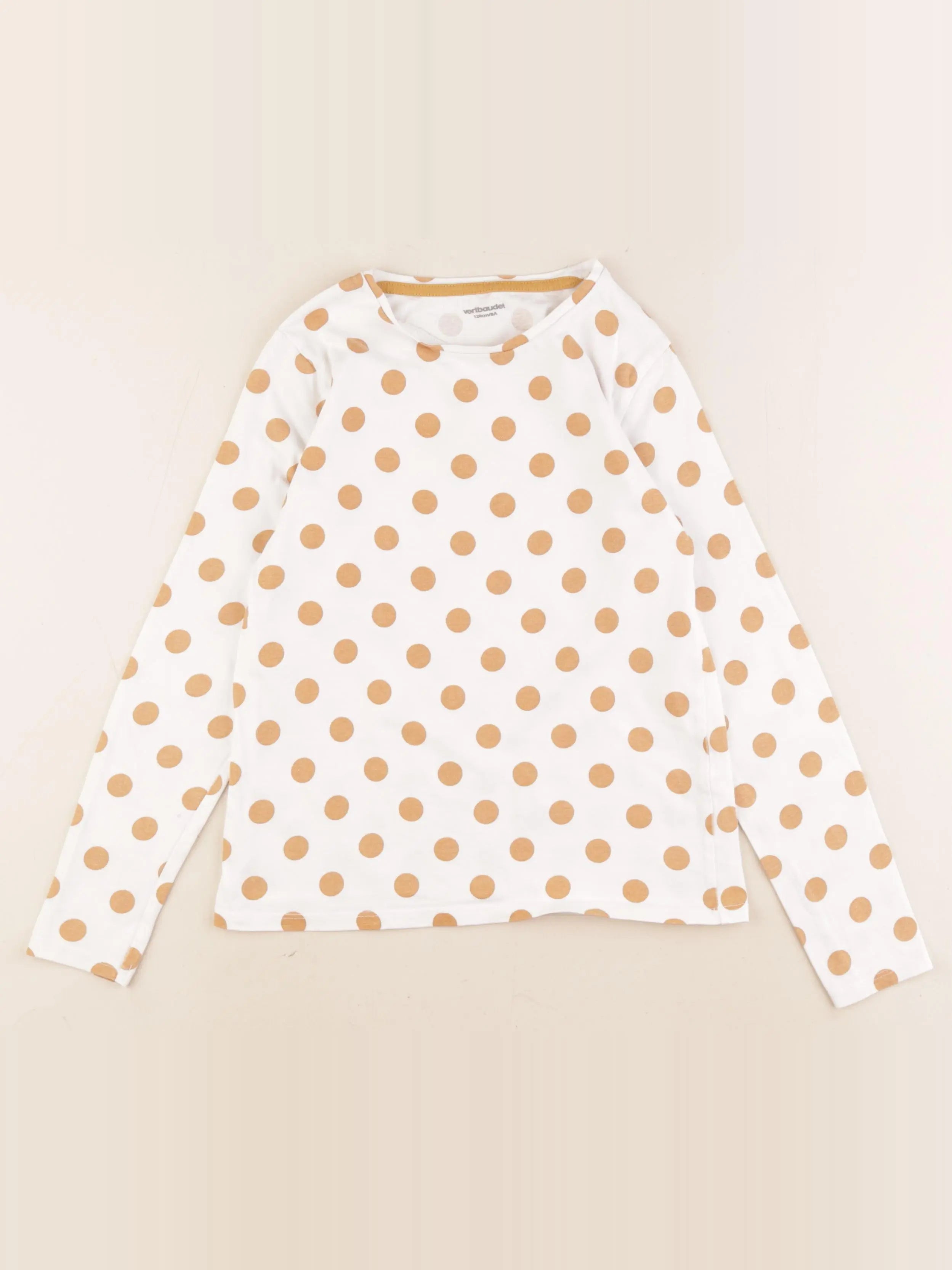 Vertbaudet - tee-shirt jaune - 8 ans