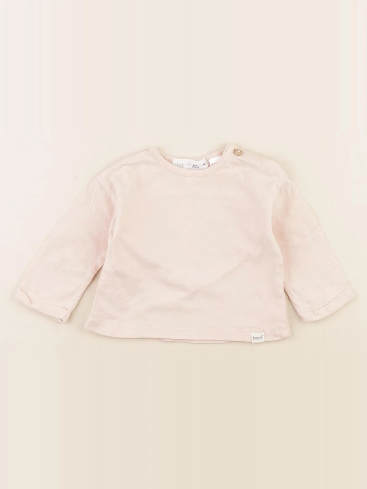 Zara - tee-shirt rose - 3/6 mois