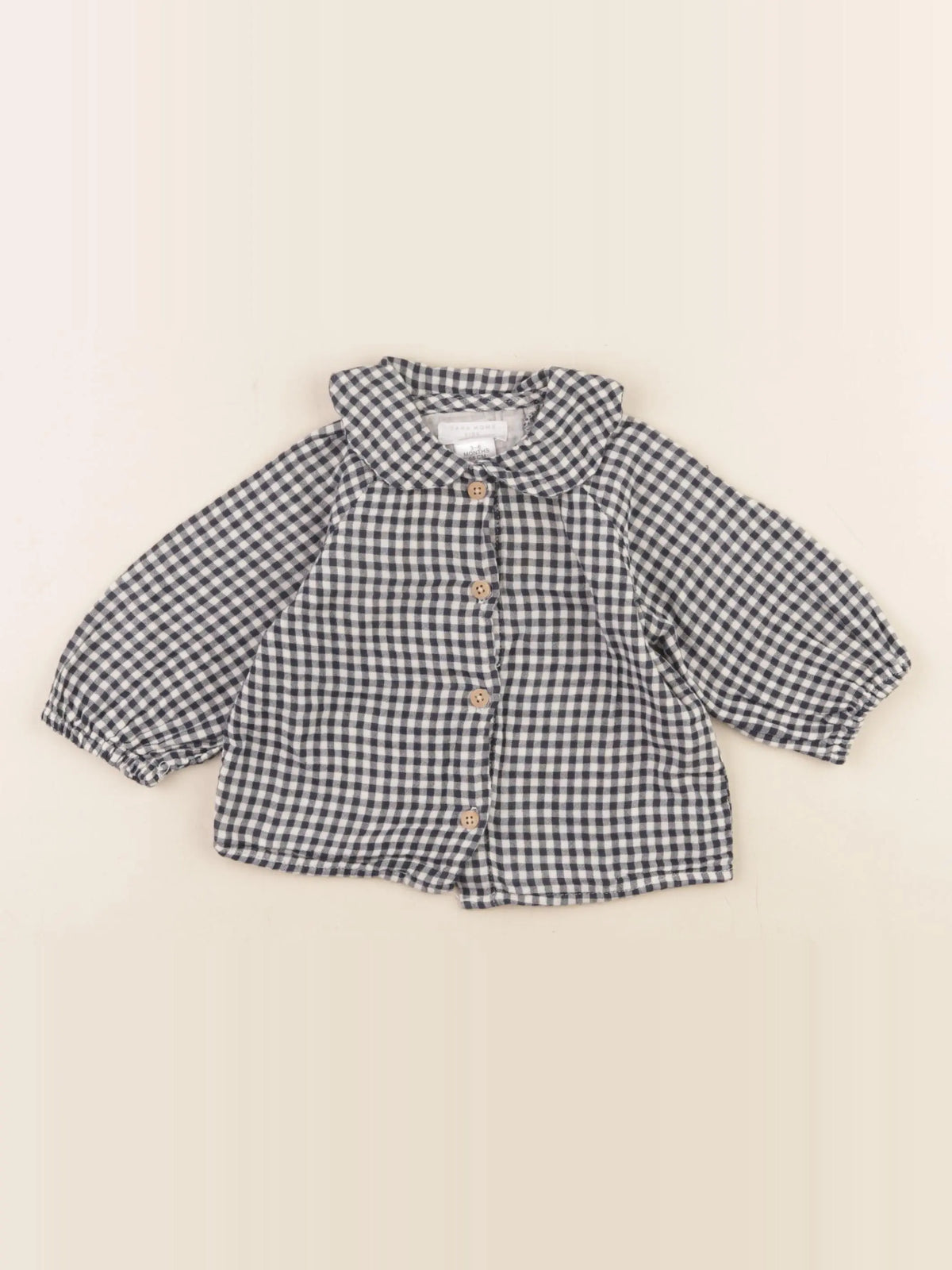 Zara - blouse bleu - 3/6 mois
