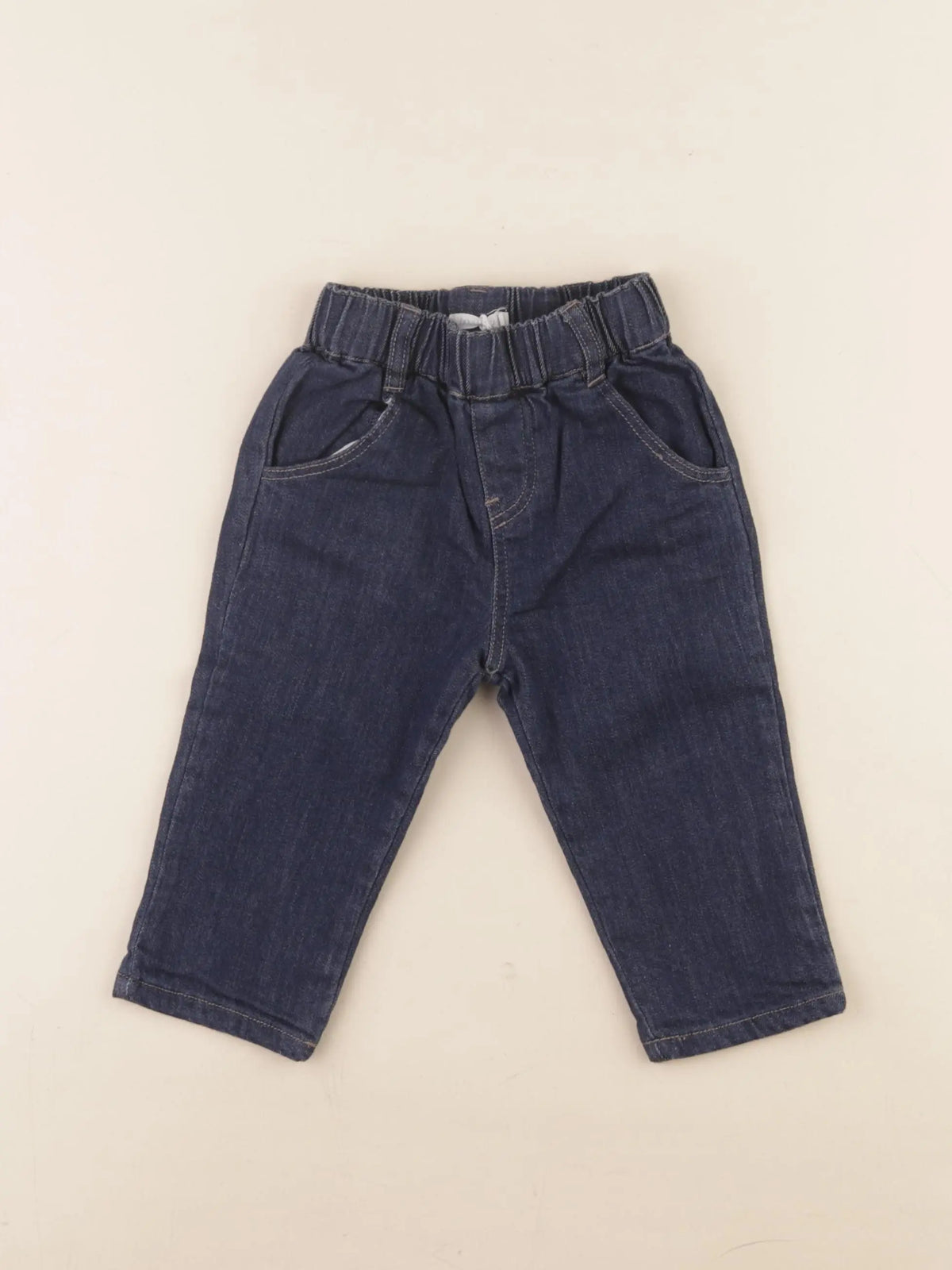 Boutchou - jean doublé bleu - 9 mois