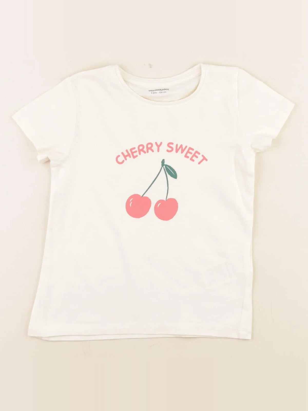 Vertbaudet - tee-shirt jaune - 4 ans
