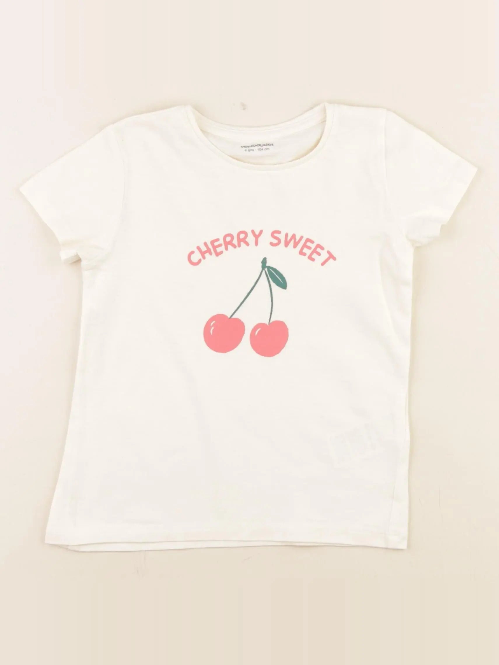 Vertbaudet - tee-shirt jaune - 4 ans