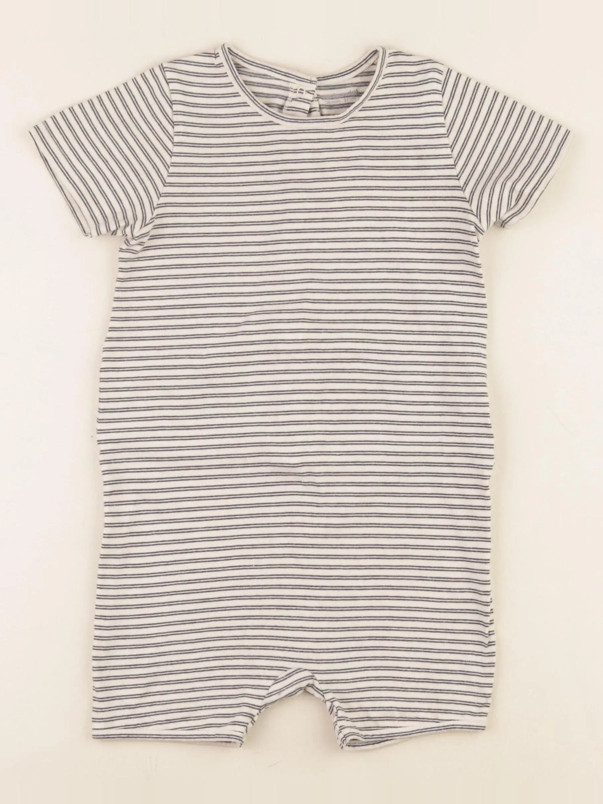 Vertbaudet - pyjama coton bleu, beige - 36 mois