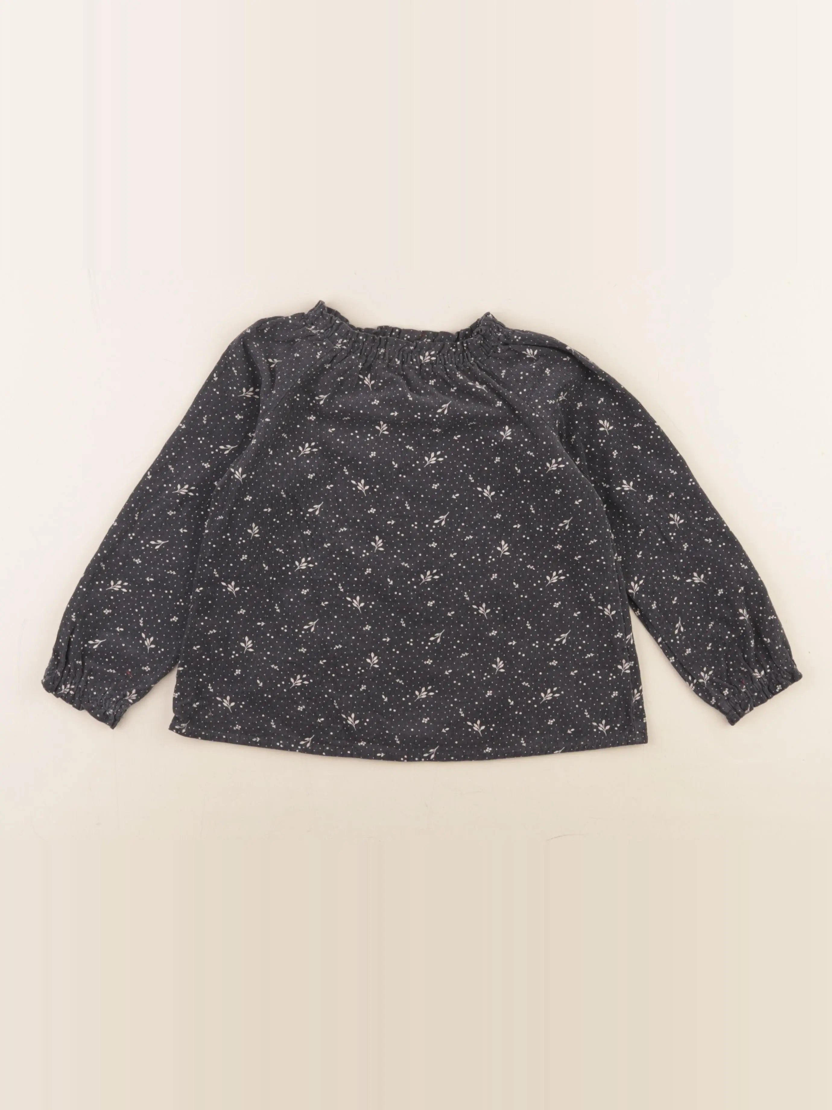 Vertbaudet - blouse gris - 4 ans