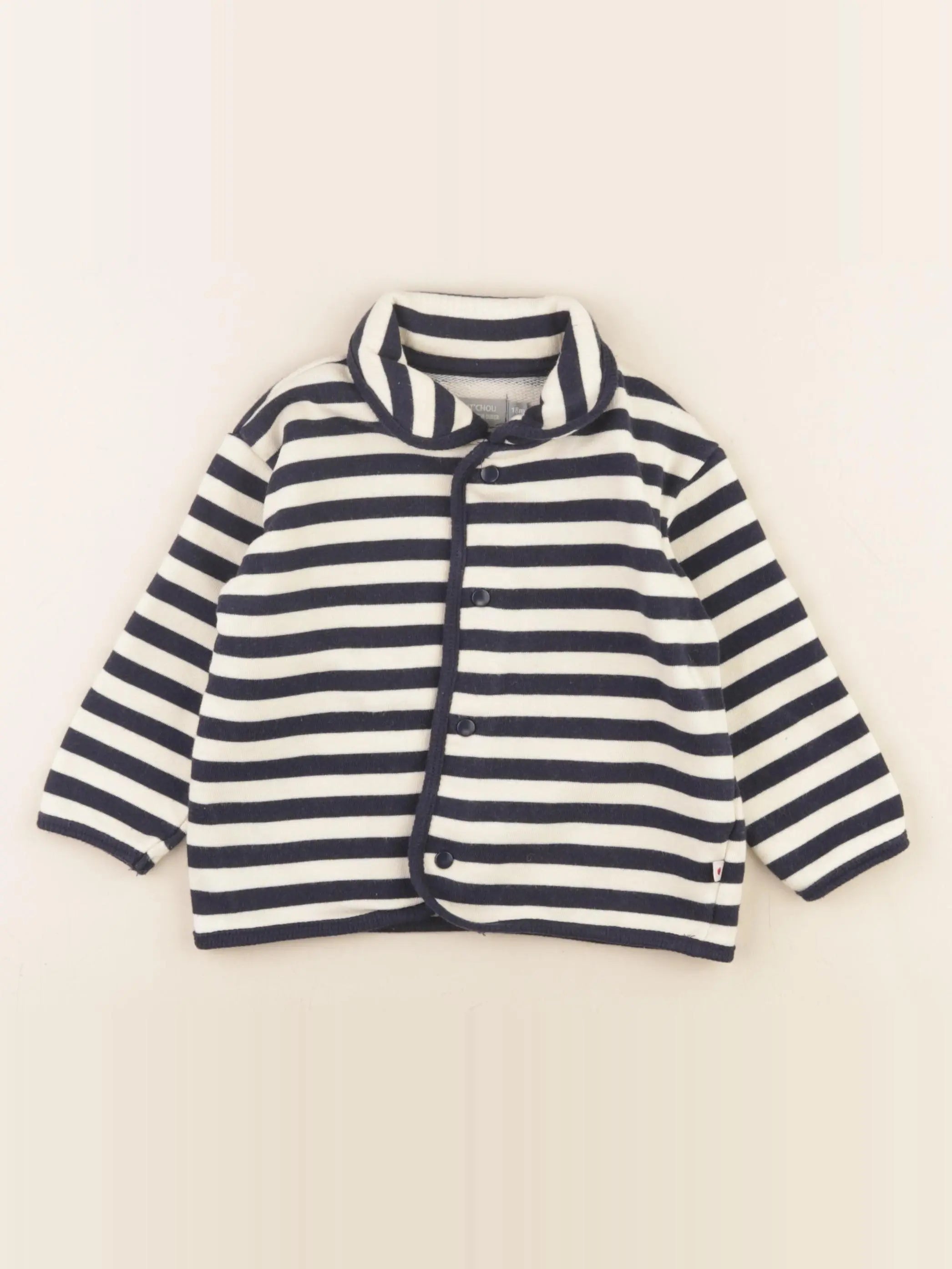 Boutchou - sweat bleu - 18 mois