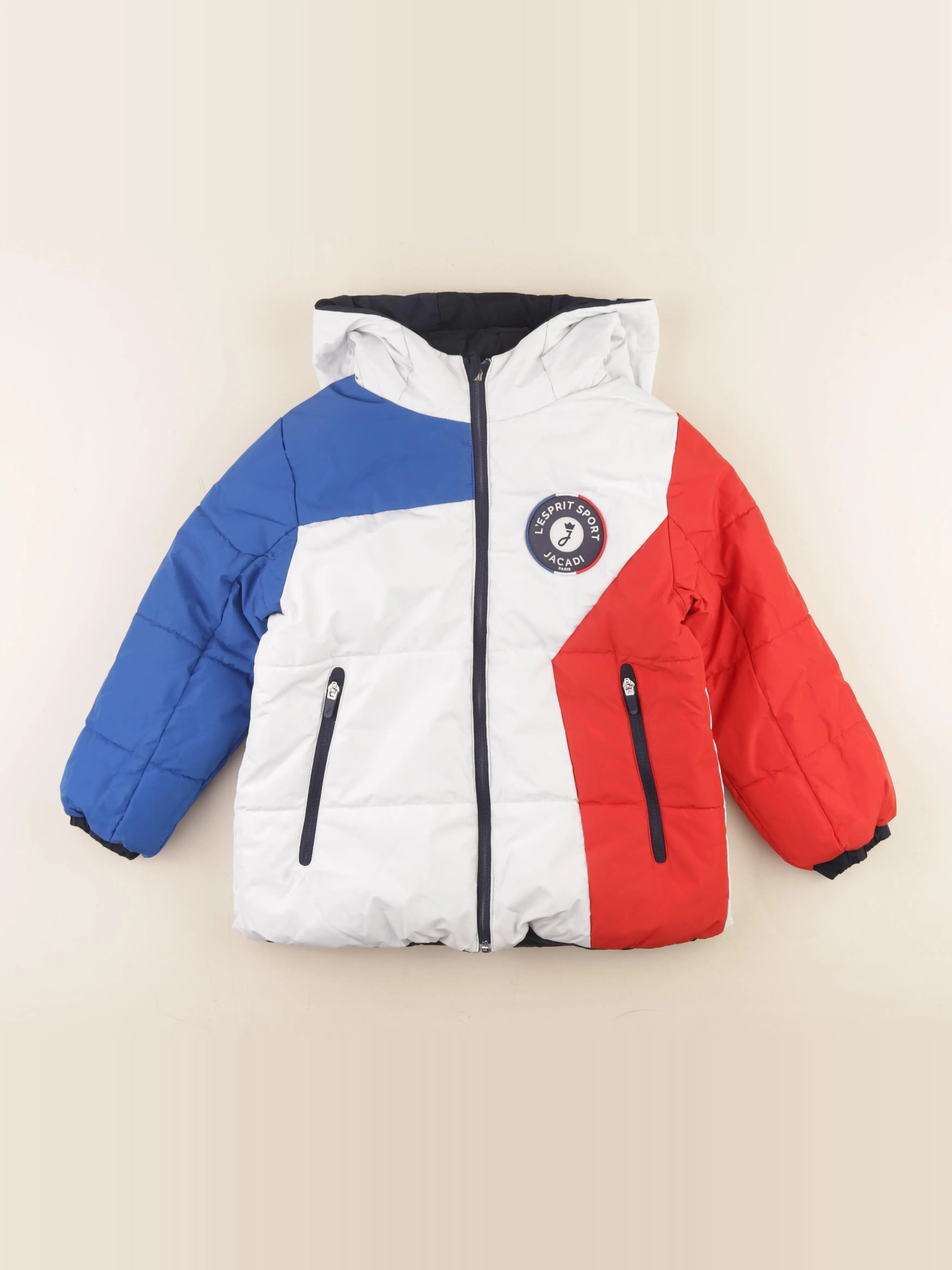 Jacadi - doudoune réversible multicolore - 8 ans