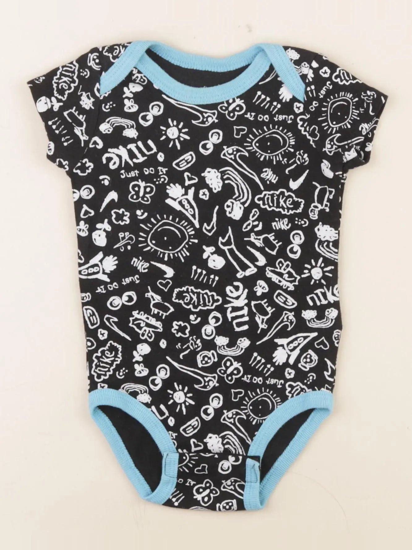 Nike - body bleu, noir - 6 mois