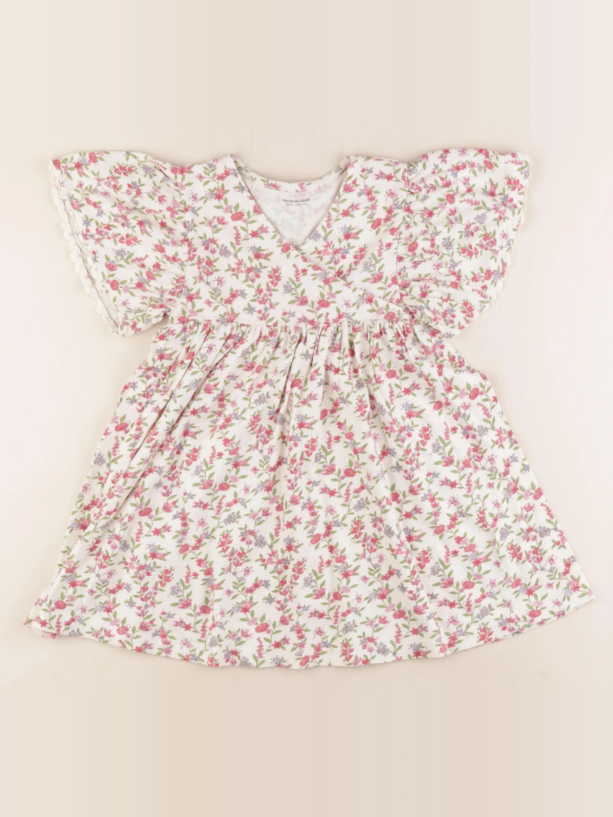 Vertbaudet - robe multicolore - 4 ans