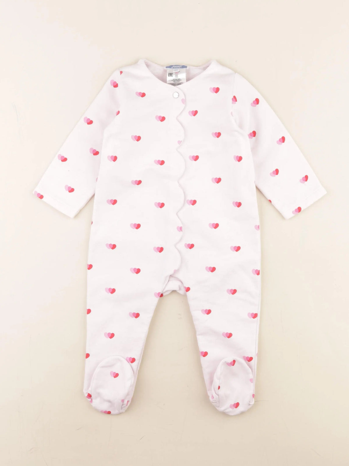 Jacadi - pyjama coton rose - 12 mois