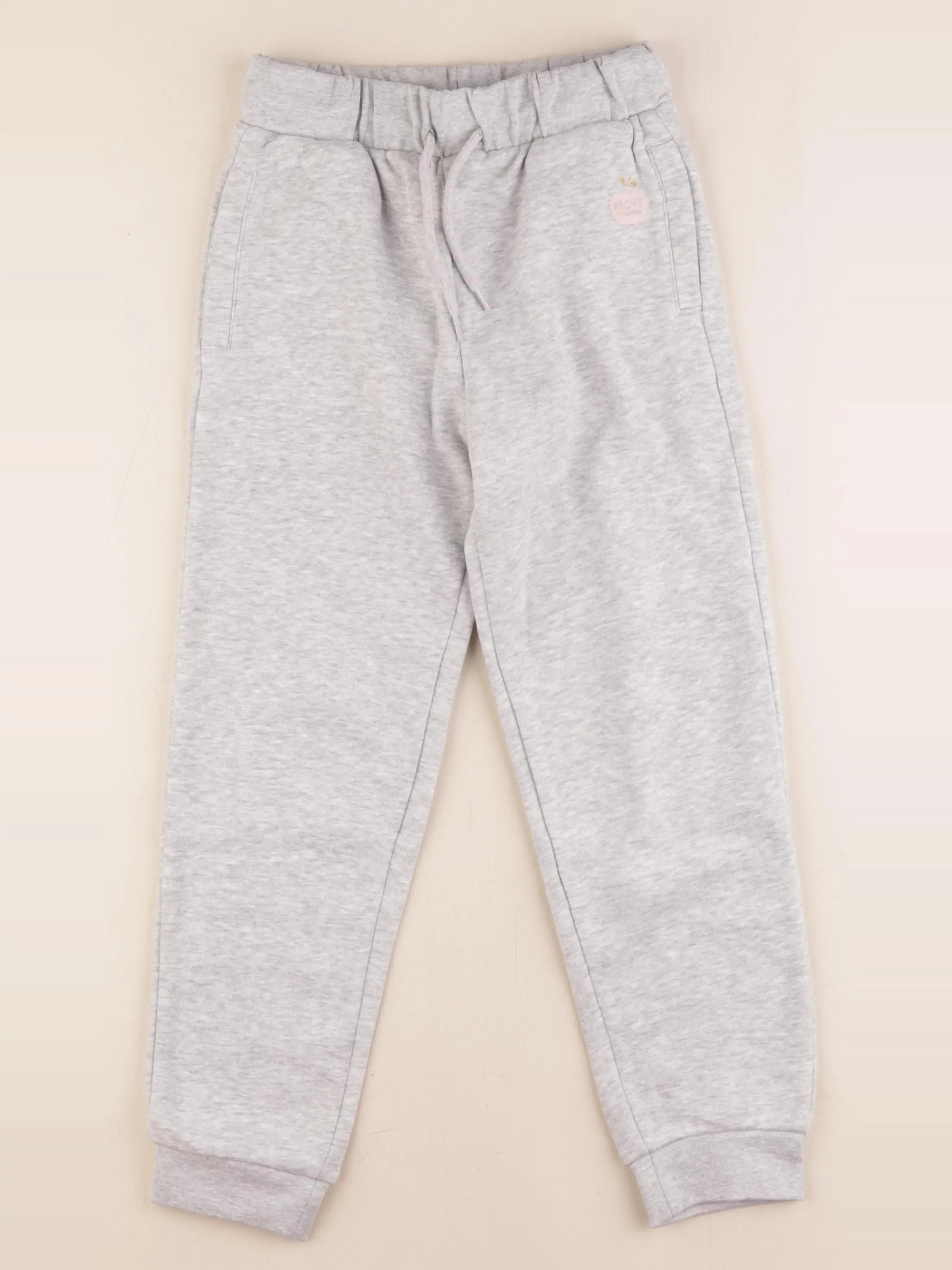 Vertbaudet - jogging coton gris - 8 ans
