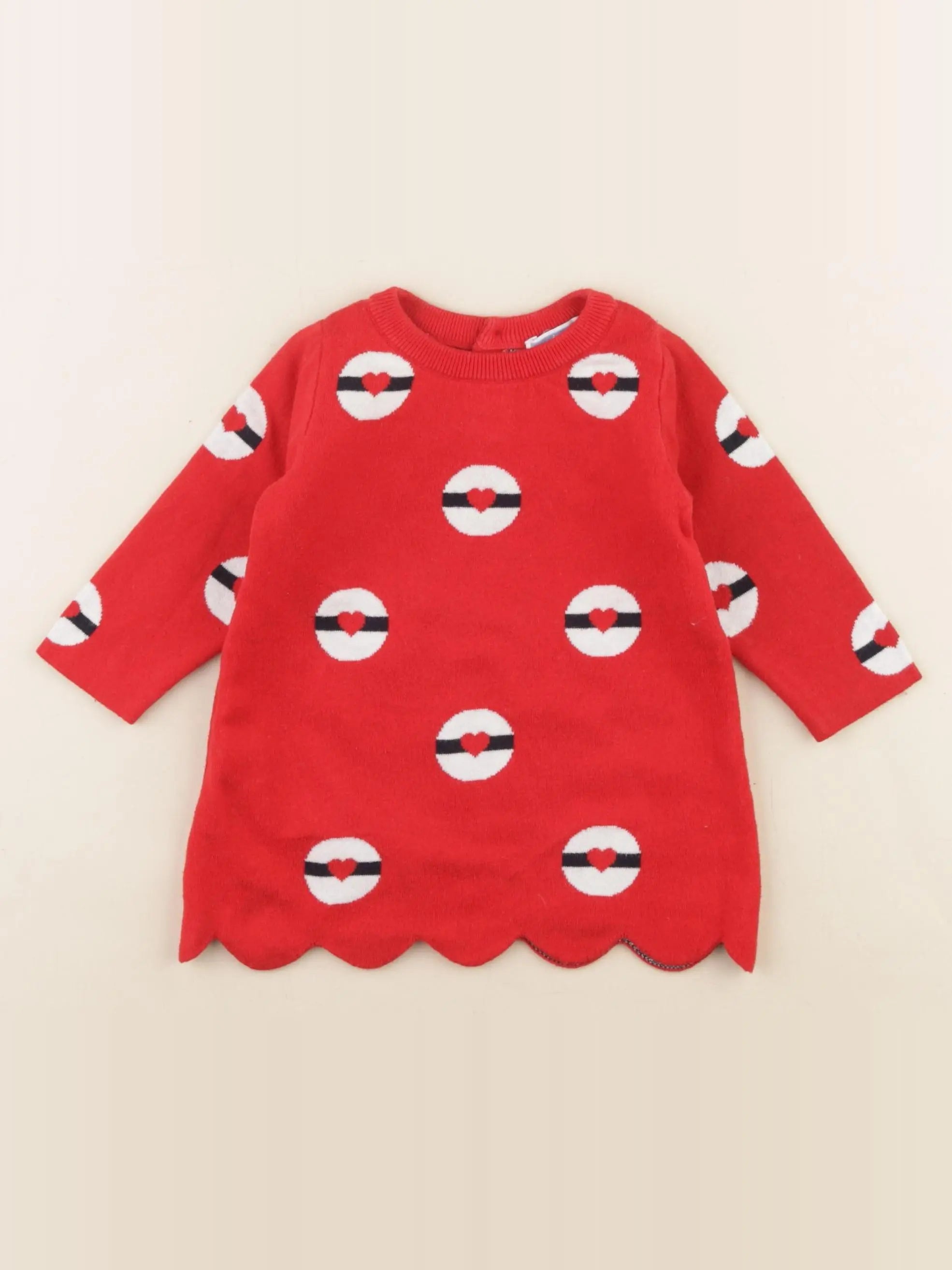 Jacadi - robe rouge - 6 mois
