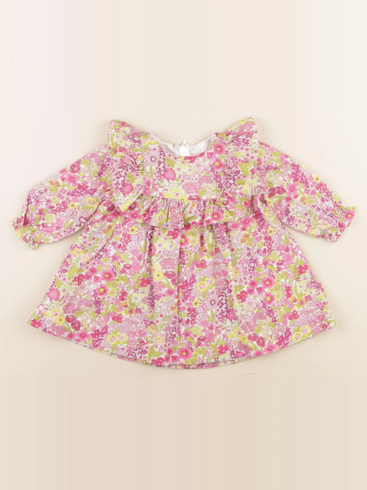 Jacadi - robe rose, jaune - 6 mois