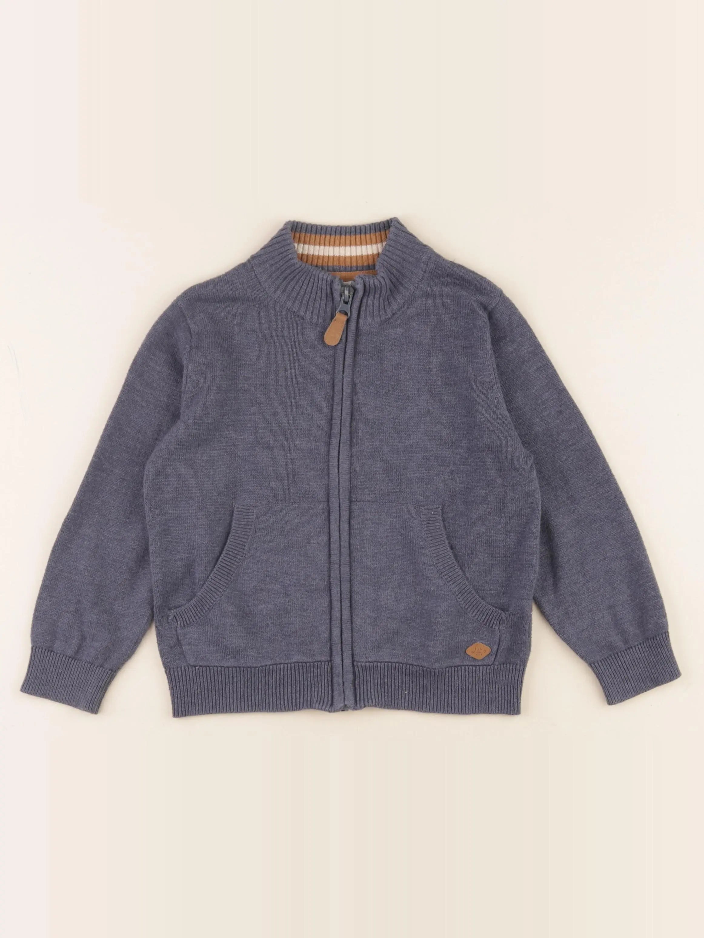 Vertbaudet - gilet gris - 4 ans