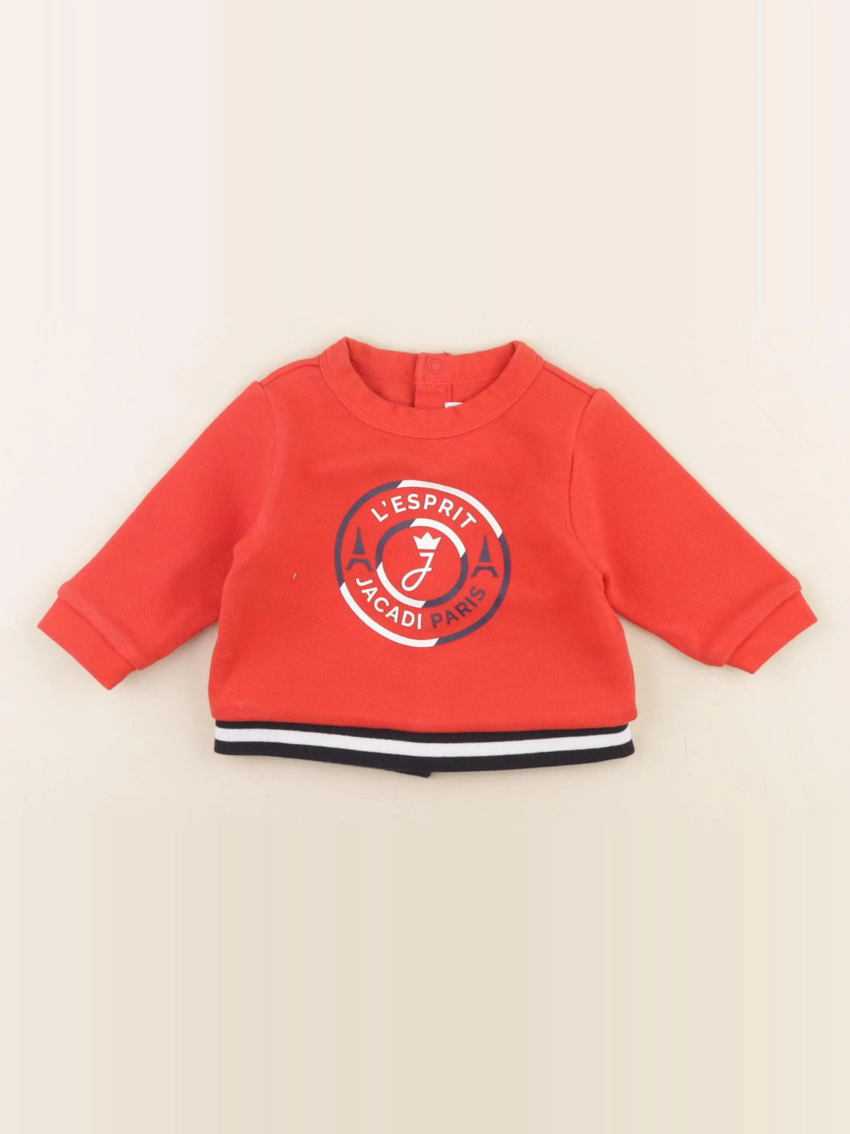 Jacadi - sweat rouge - 6 mois