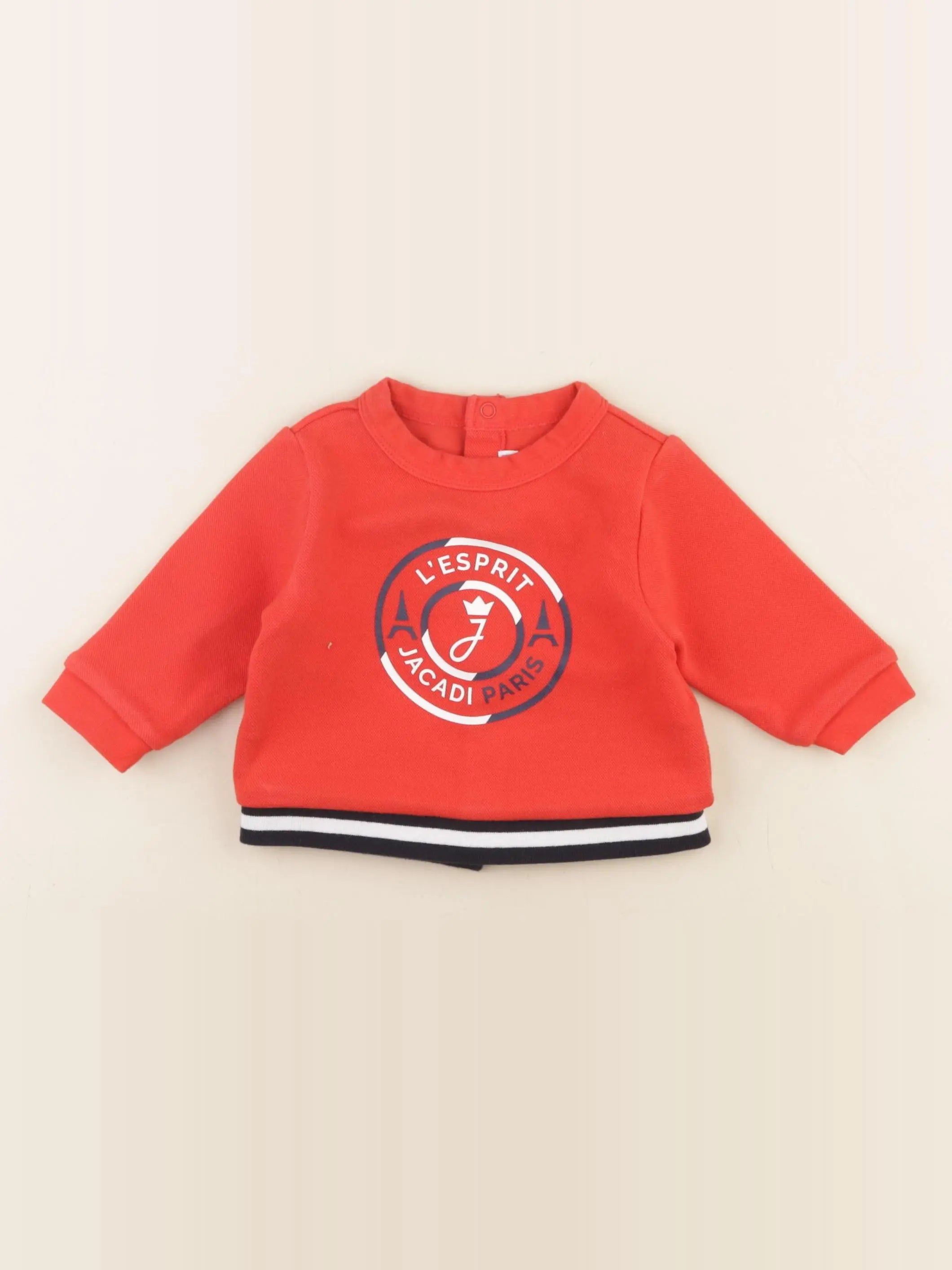 Jacadi - sweat rouge - 6 mois