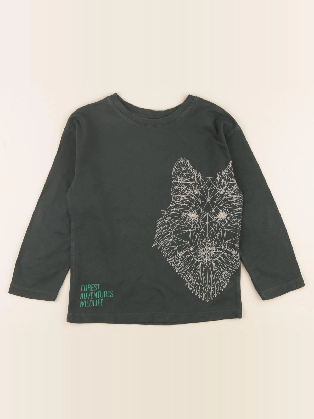 Vertbaudet - tee-shirt vert - 6 ans