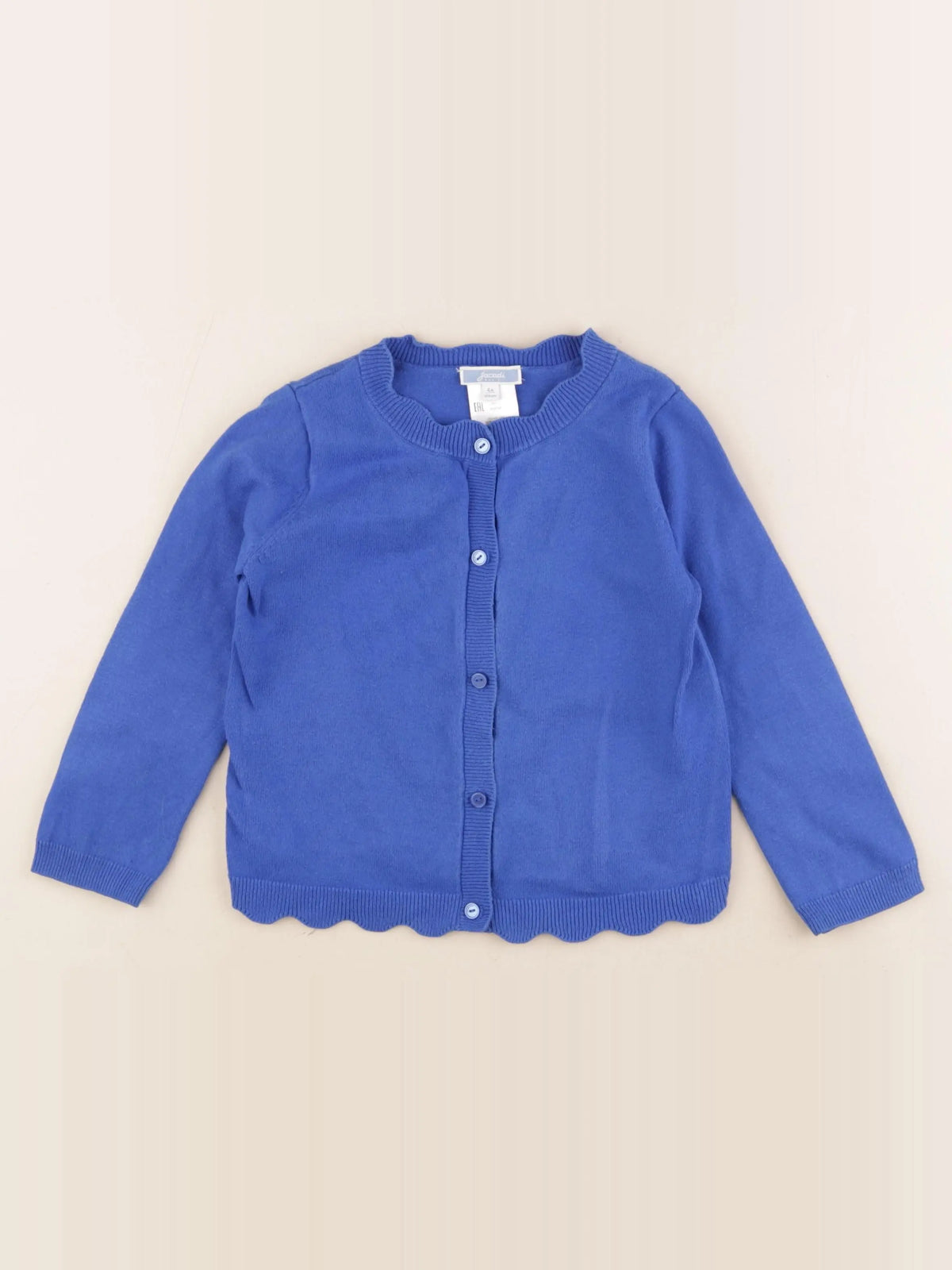 Jacadi - gilet bleu - 4 ans