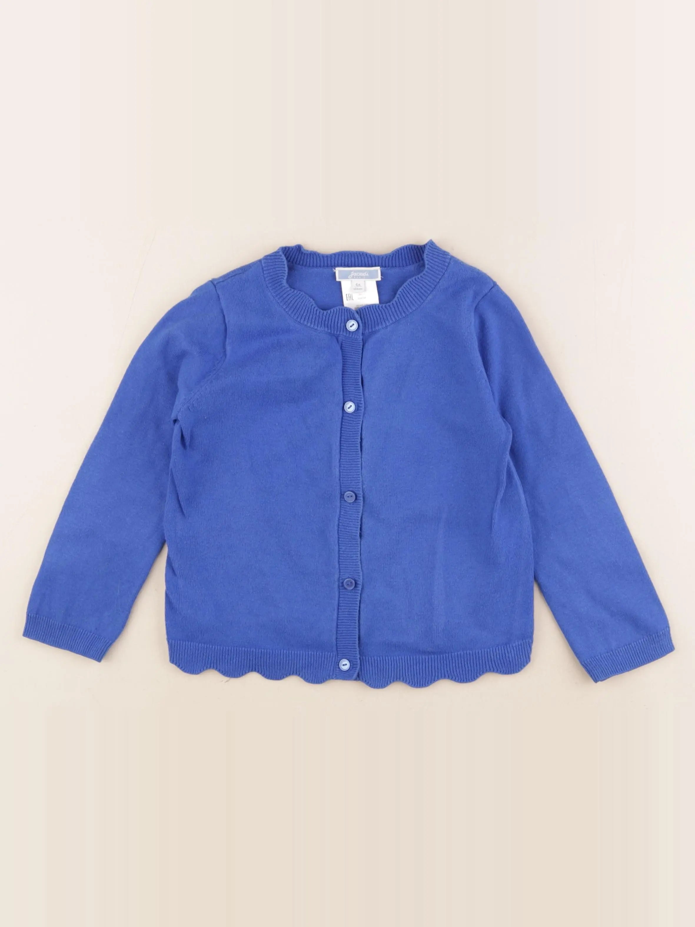 Jacadi - gilet bleu - 4 ans