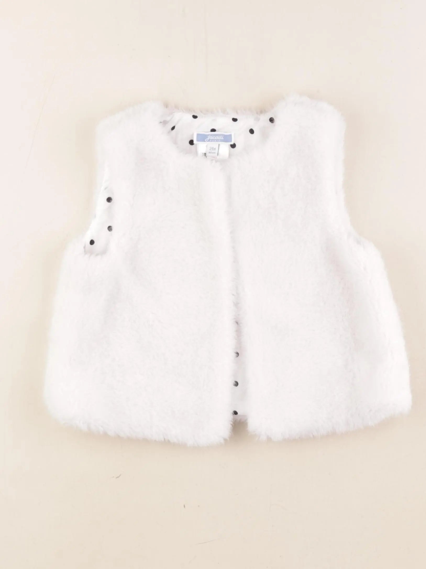 Jacadi - gilet blanc - 24 mois