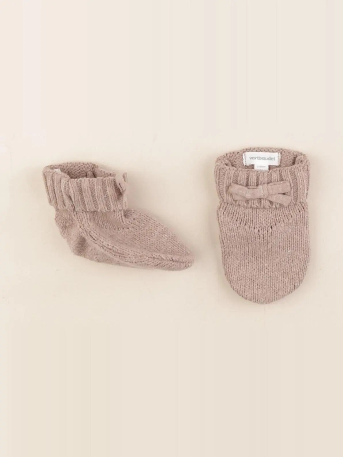 Vertbaudet - chaussons marron - pointure 22/23