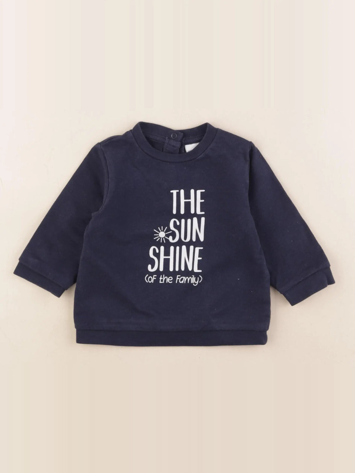 Vertbaudet - sweat bleu - 9 mois