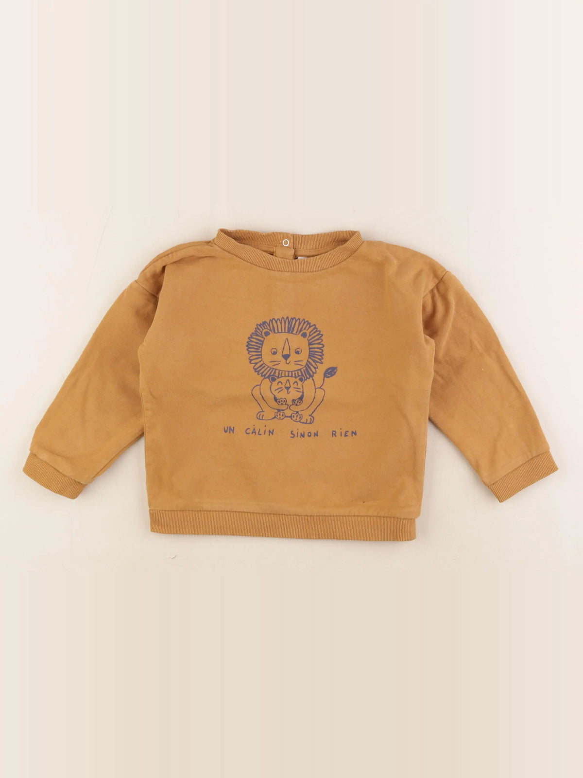 Vertbaudet - sweat marron - 36 mois