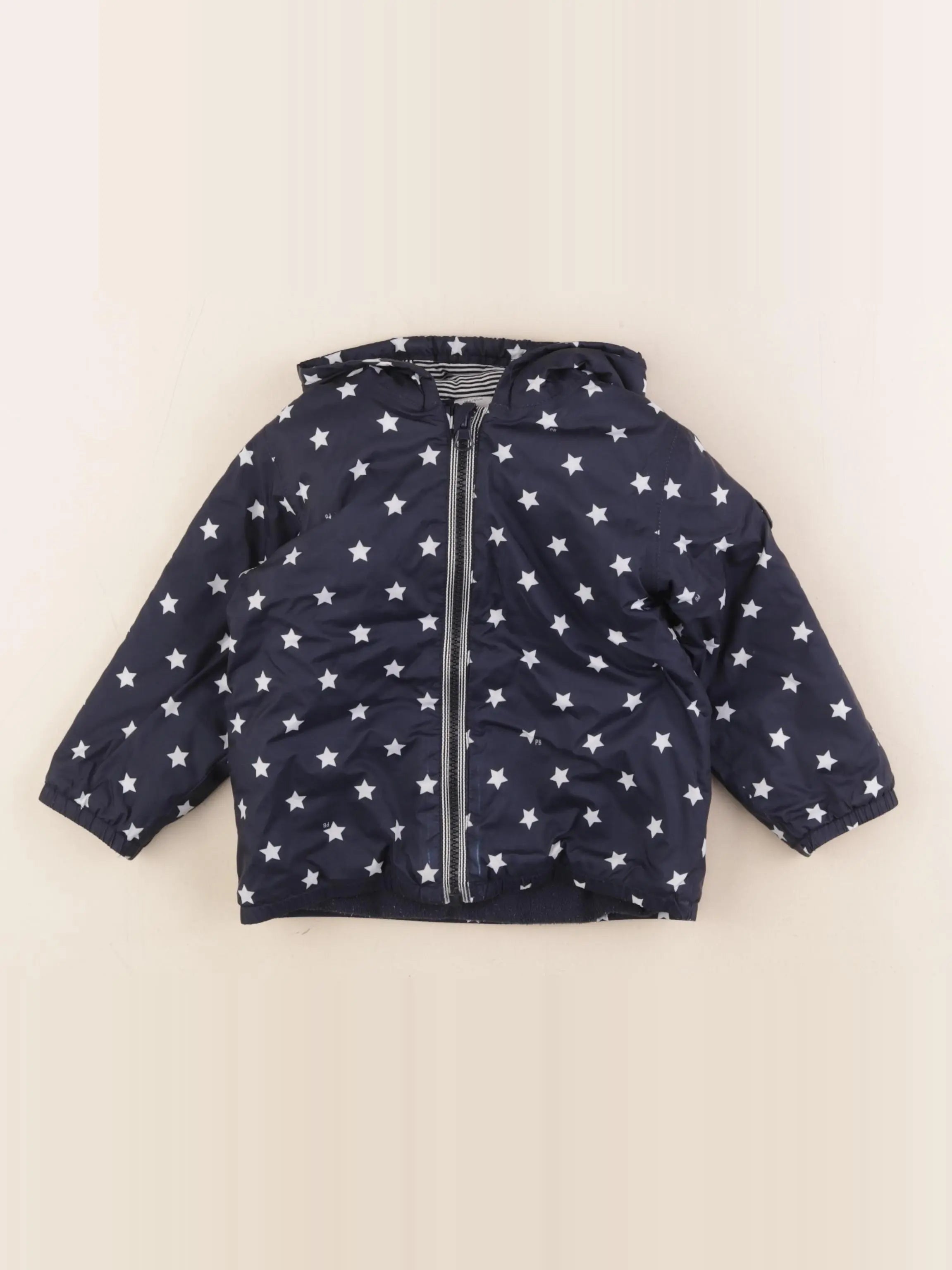 Petit Bateau - imperméable bleu - 18 mois