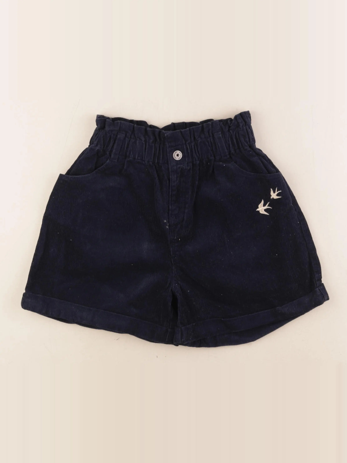 Vertbaudet - short bleu, or - 12 ans