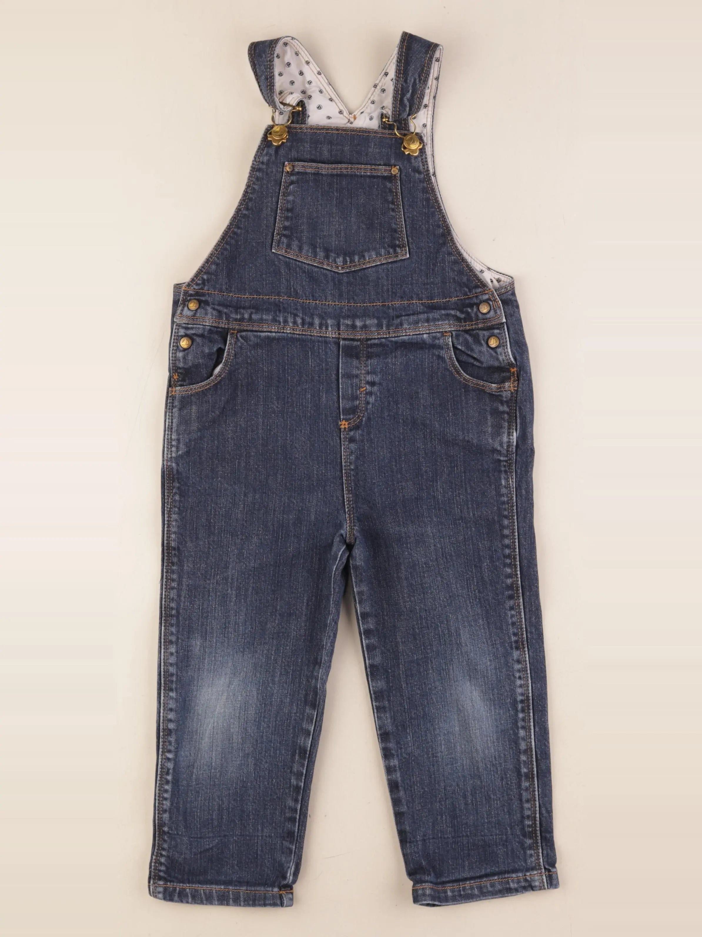 Petit Bateau - salopette bleu - 36 mois